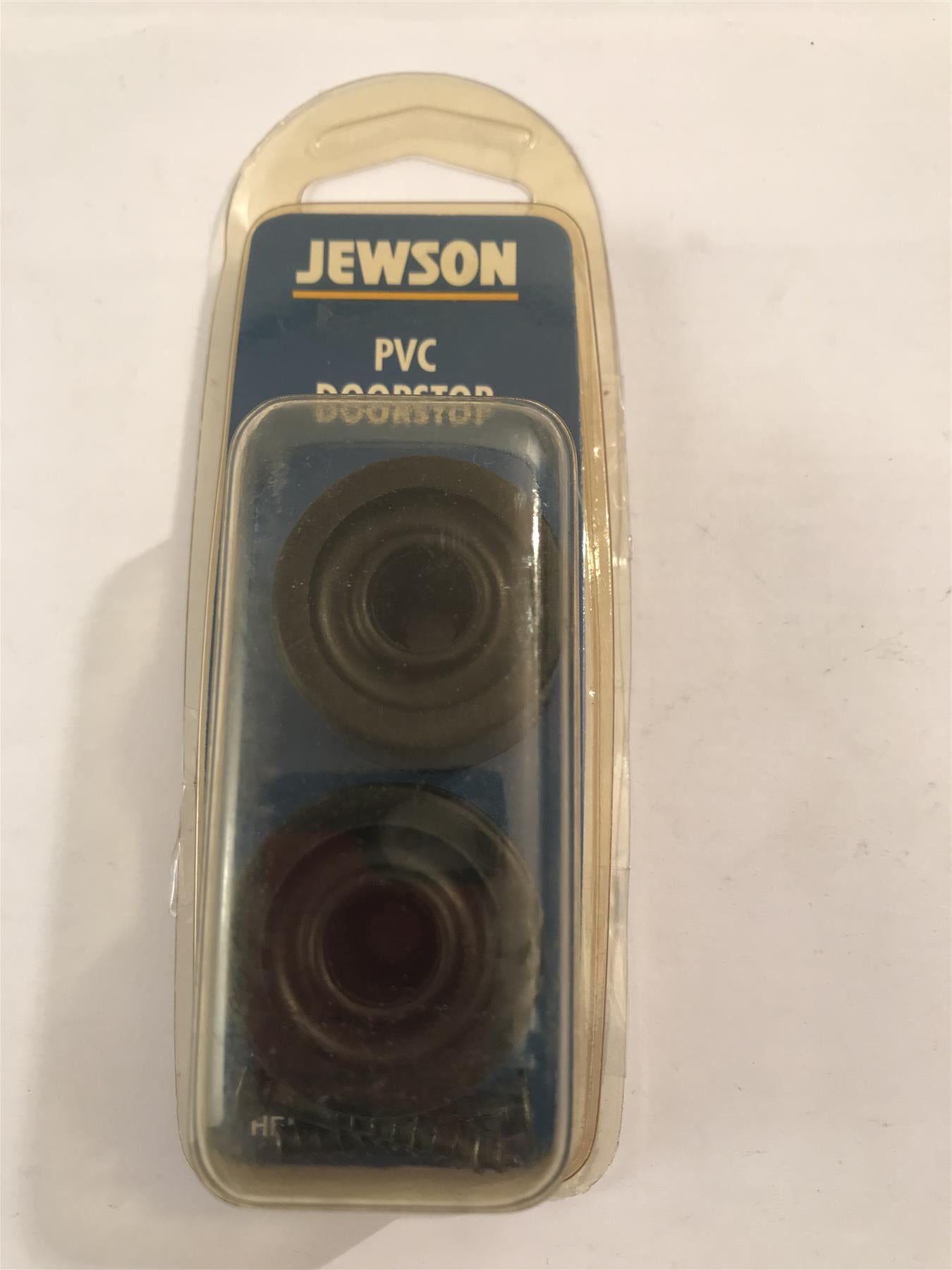 Jewson PVC Door Stop Black 34mm (2 Pack)  HENJM067