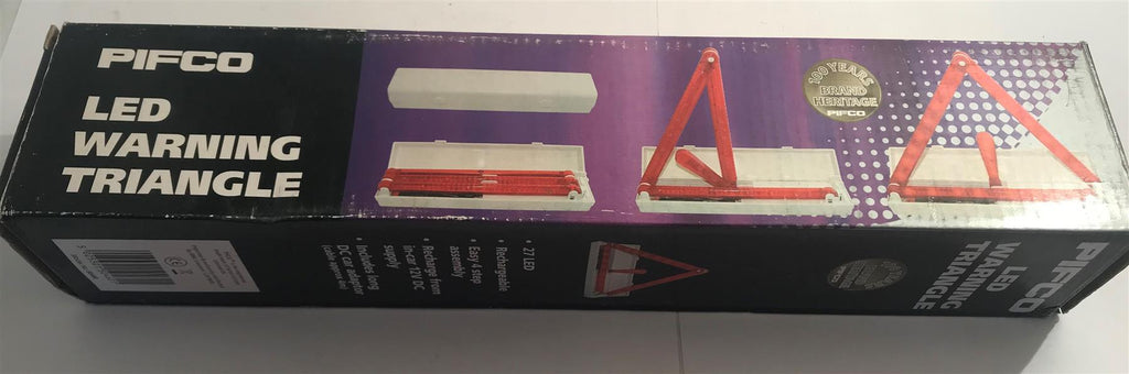 Pifco LED Warning Triangle includes DC Car adaptor  50460