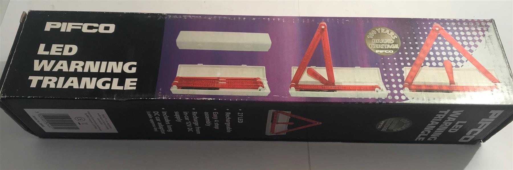 Pifco LED Warning Triangle includes DC Car adaptor  50460