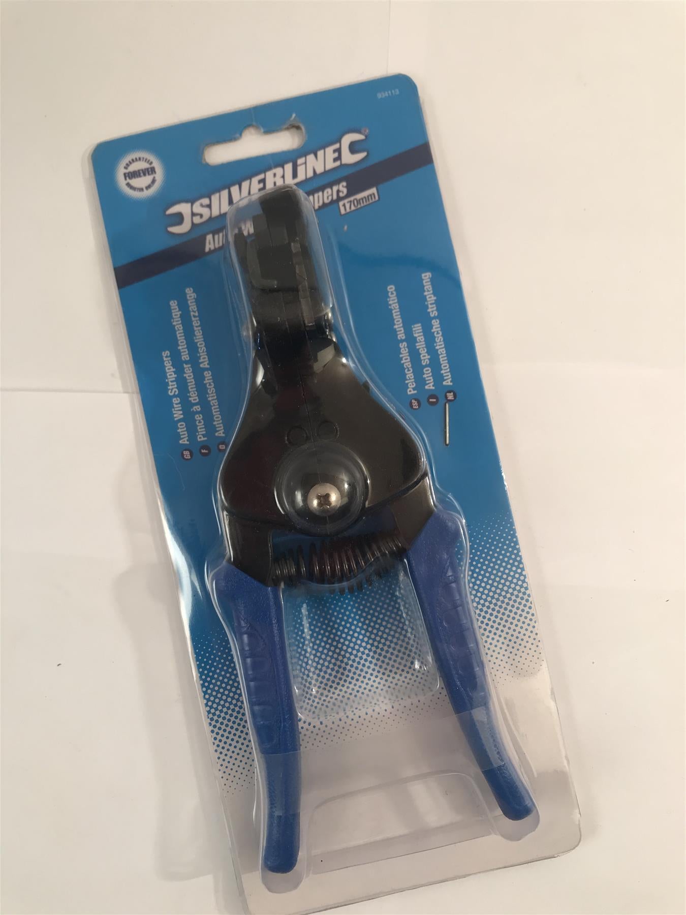 Silverline Adjustable Automatic Wire Cable Strippers Pliers 170mm