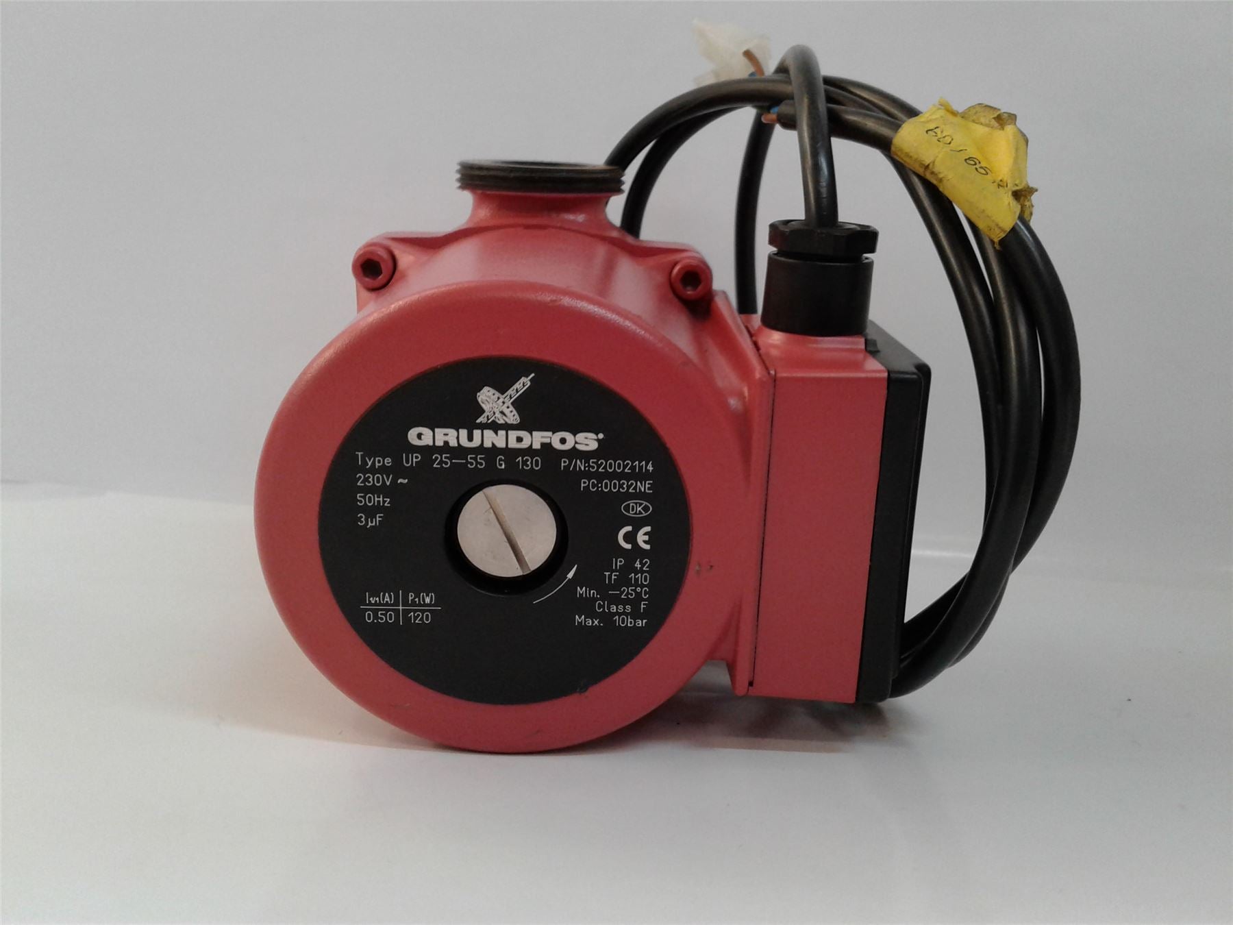NEW GRUNDFOS UP 25-55 G 130 CIRCULATOR PUMP HEAD AND PUMP BODY 230V
