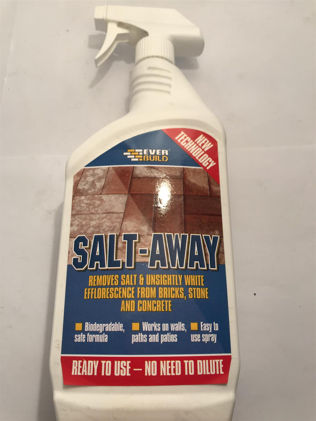 Everbuild Salt-Away Removes Salt and Efflorescence From Bricks 1 Litre
