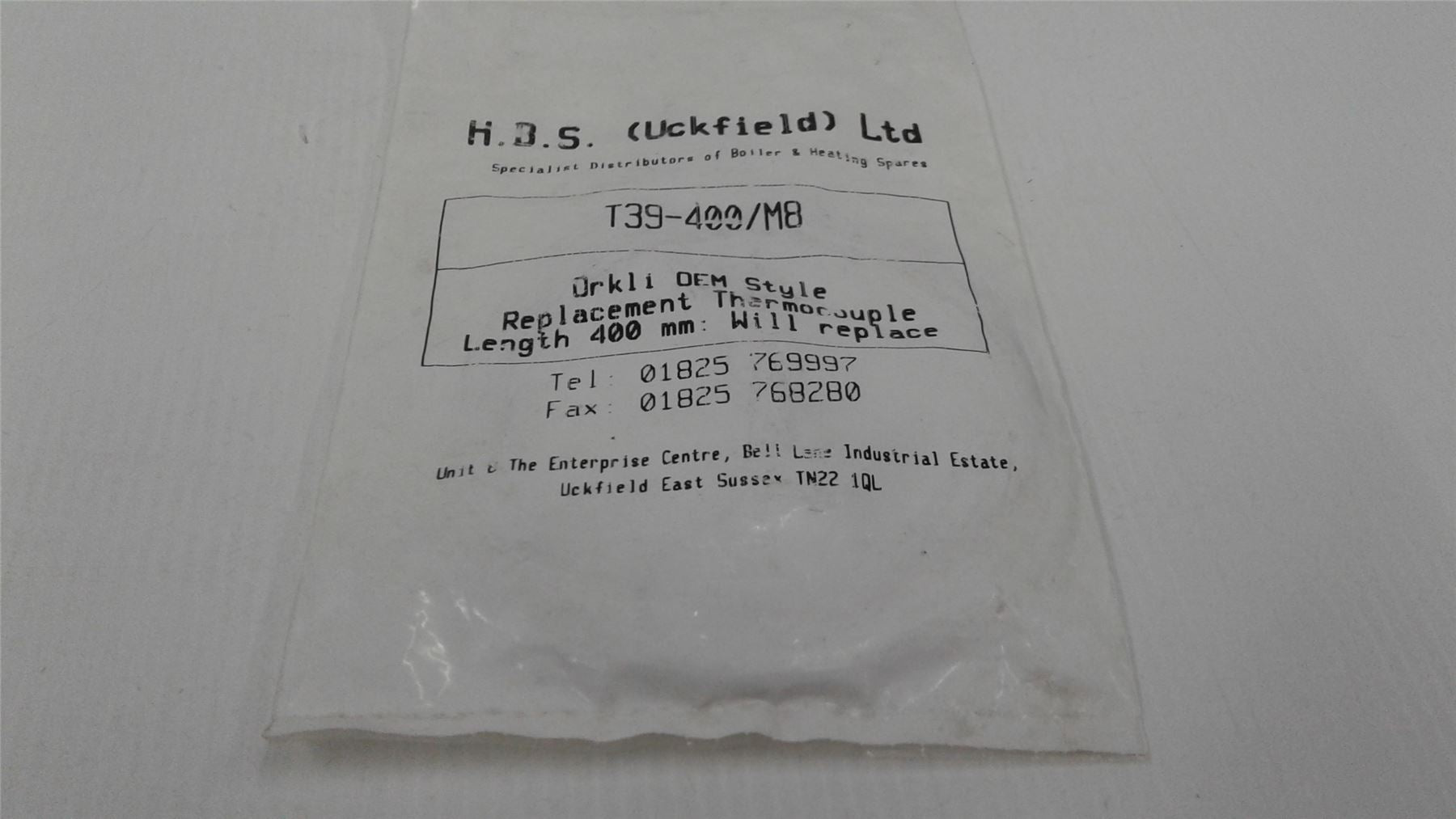 New Orkli T39-400 M8 400MM OEM Style Thermocouple 455397
