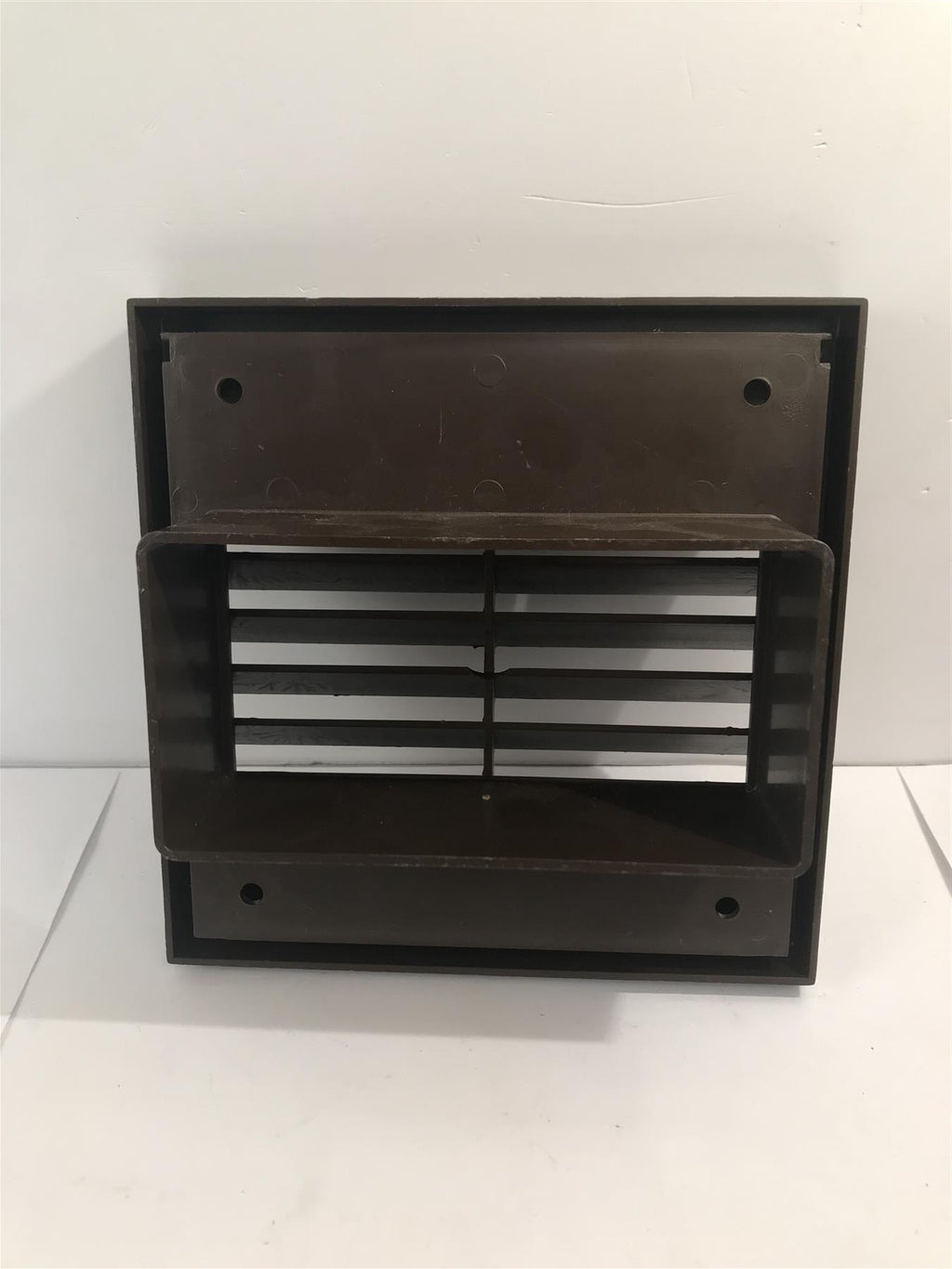 Brown Vent Grille 140mm External,  115mm x 60mm Rectangular Rear Spigot