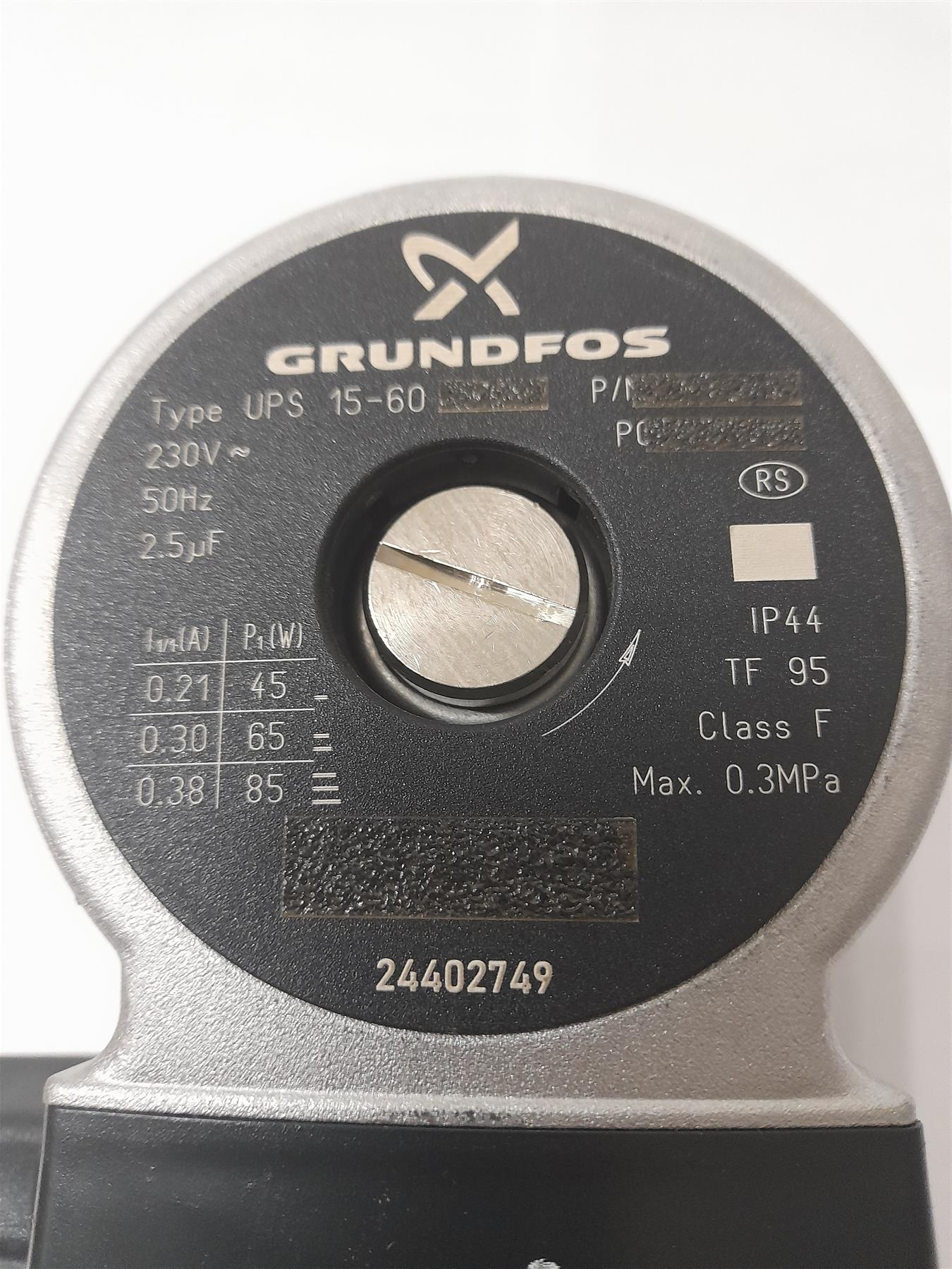 GRUNDFOS REPLACEMENT UPS 15-60 PUMP HEAD ONLY