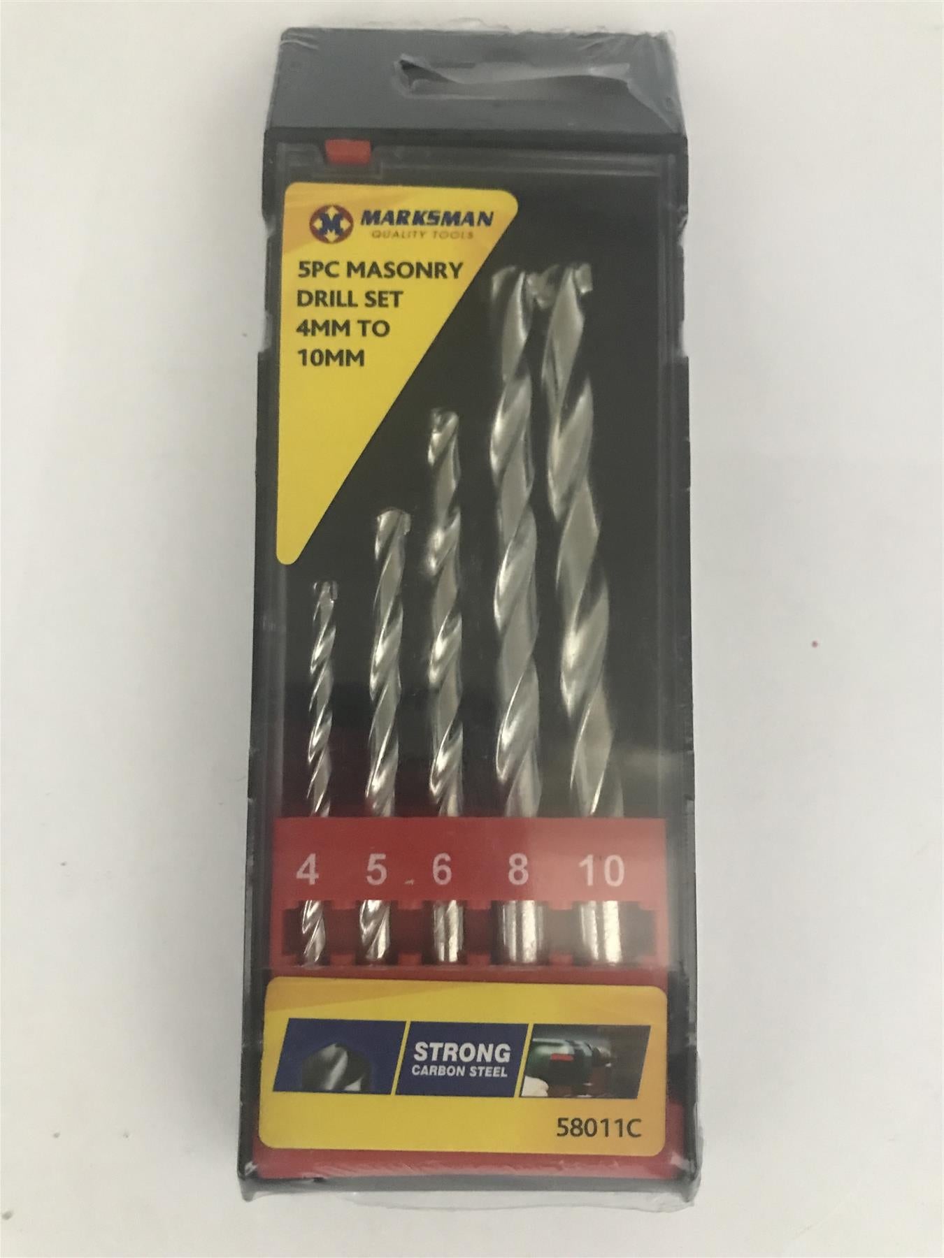 Marksman 5pc Masonry Drill Set 4 - 10mm  58011C