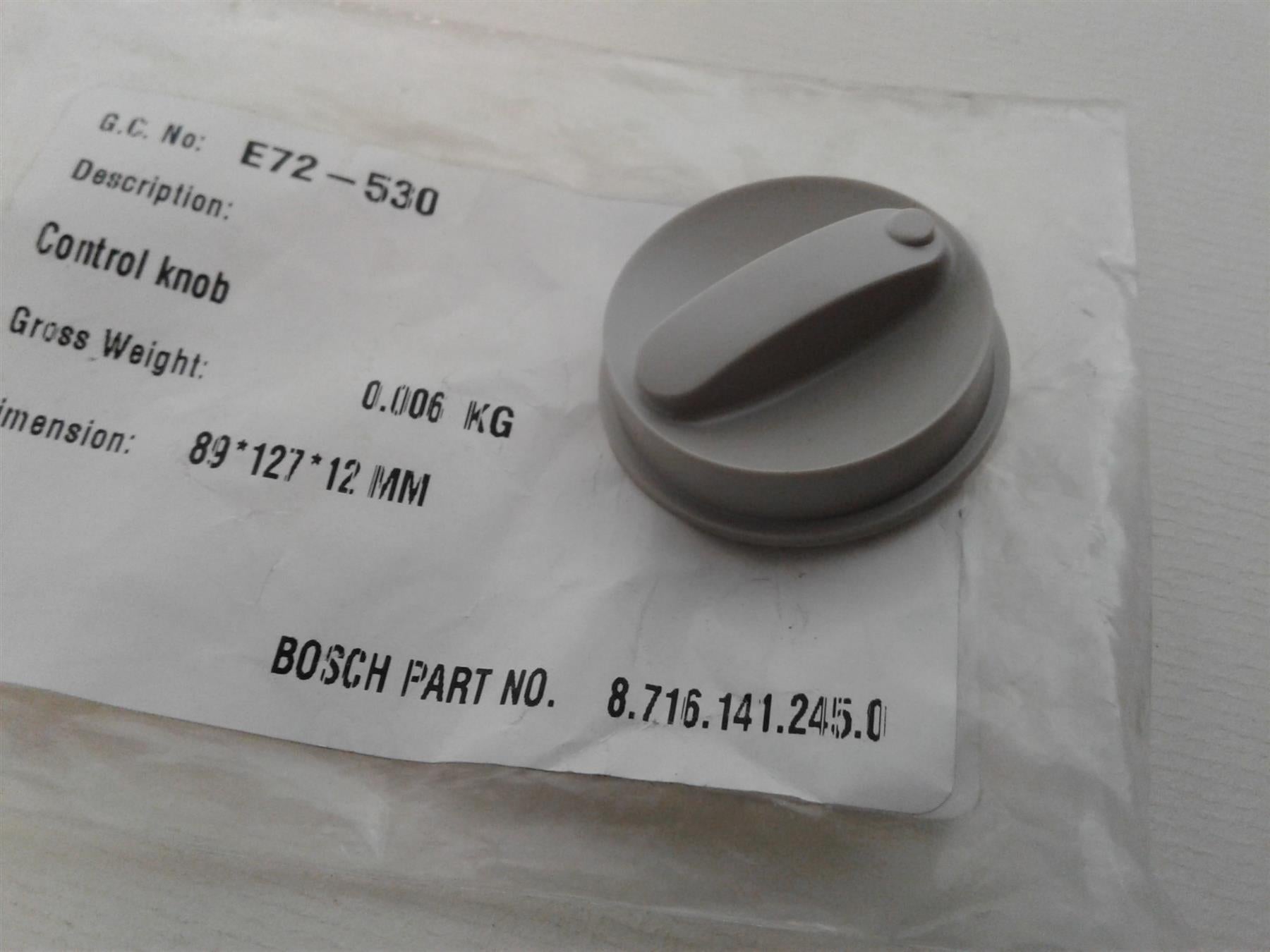 NEW BOSCH WORCESTER CBI BOILER 87161412450 CONTROL KNOB DIAL