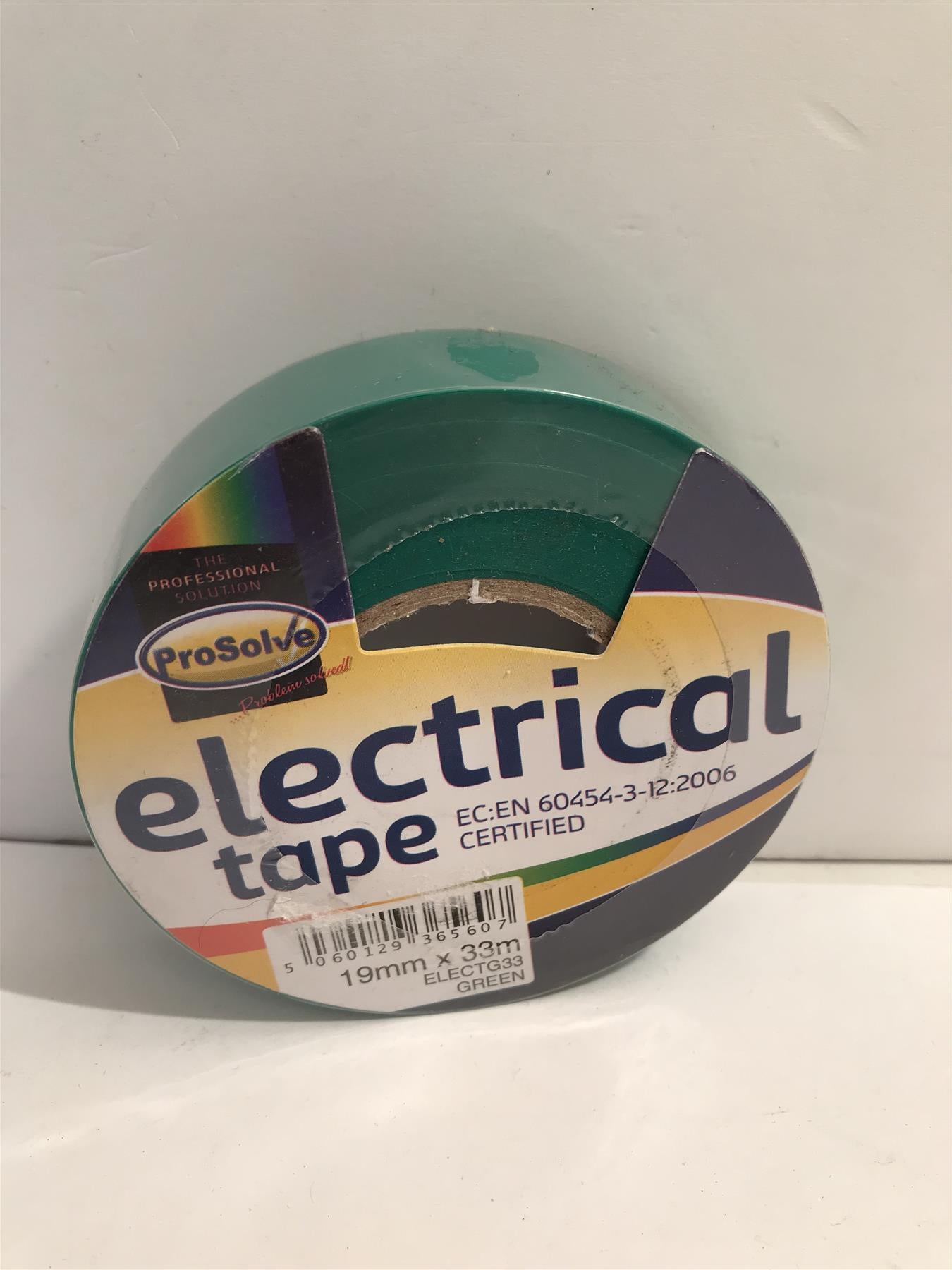 Prosolve Electrical Tape Green 19mm x 33m ELECTG33