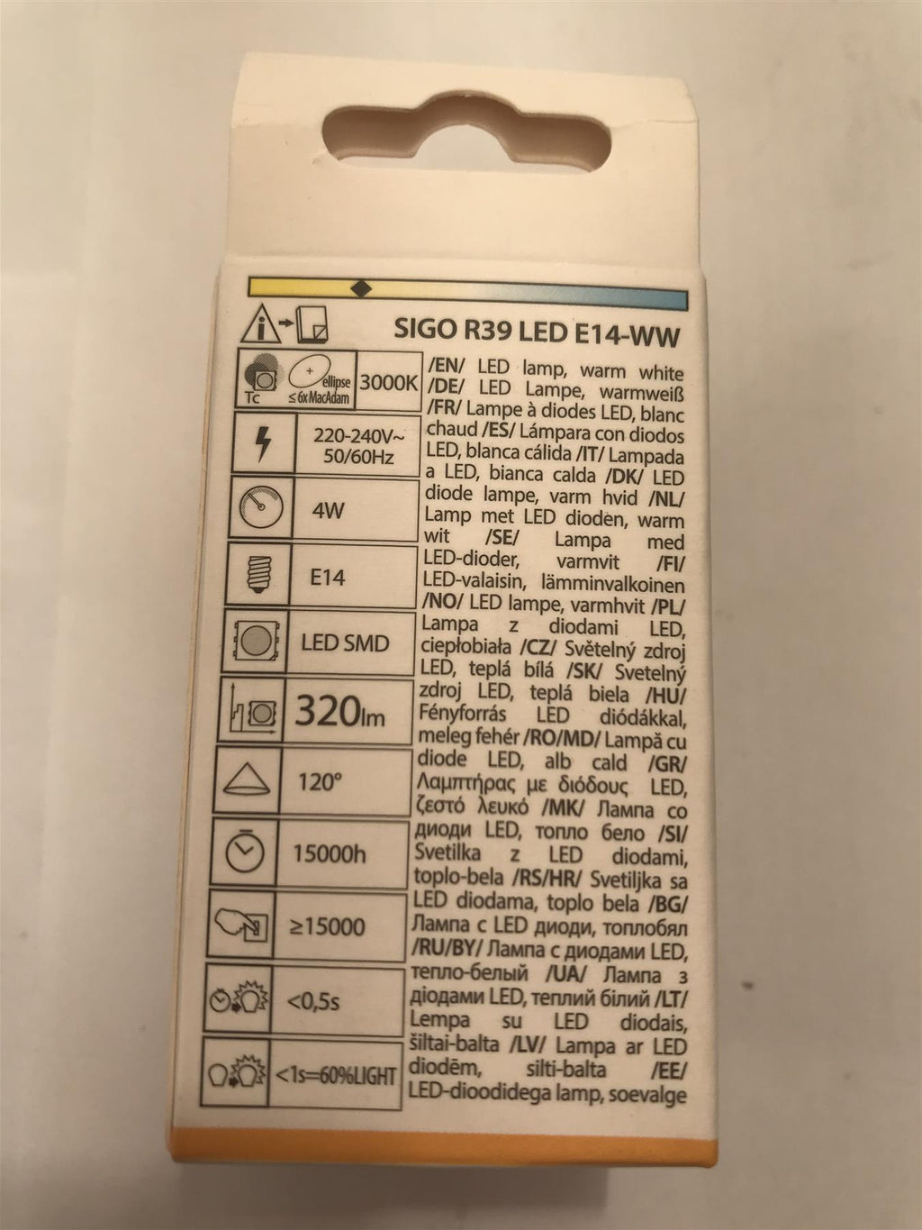 Kanlux Sigo R39 LED 4W E14-WW 320lm 3000k Warm White 22733