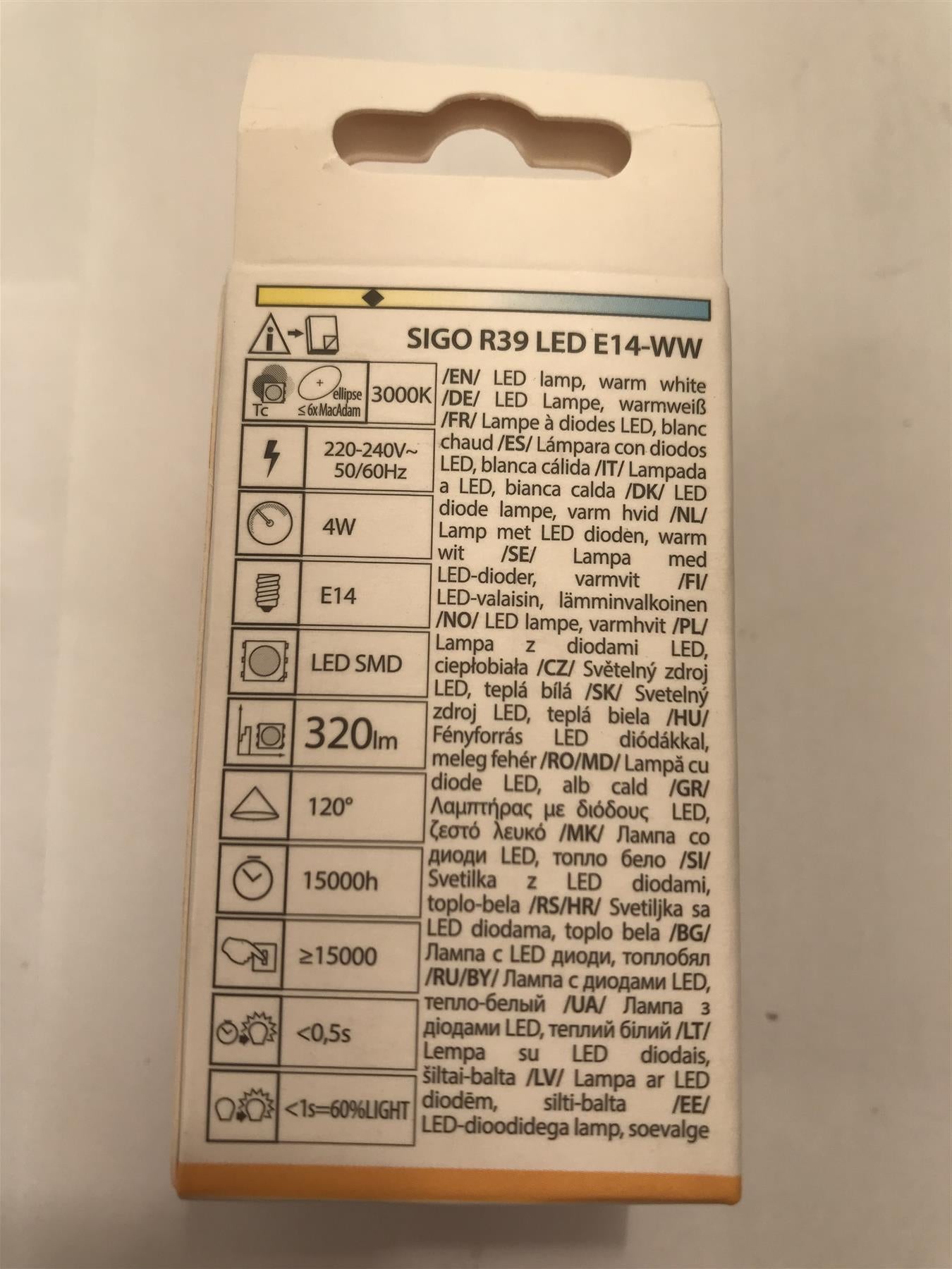 Kanlux Sigo R39 LED 4W E14-WW 320lm 3000k Warm White 22733