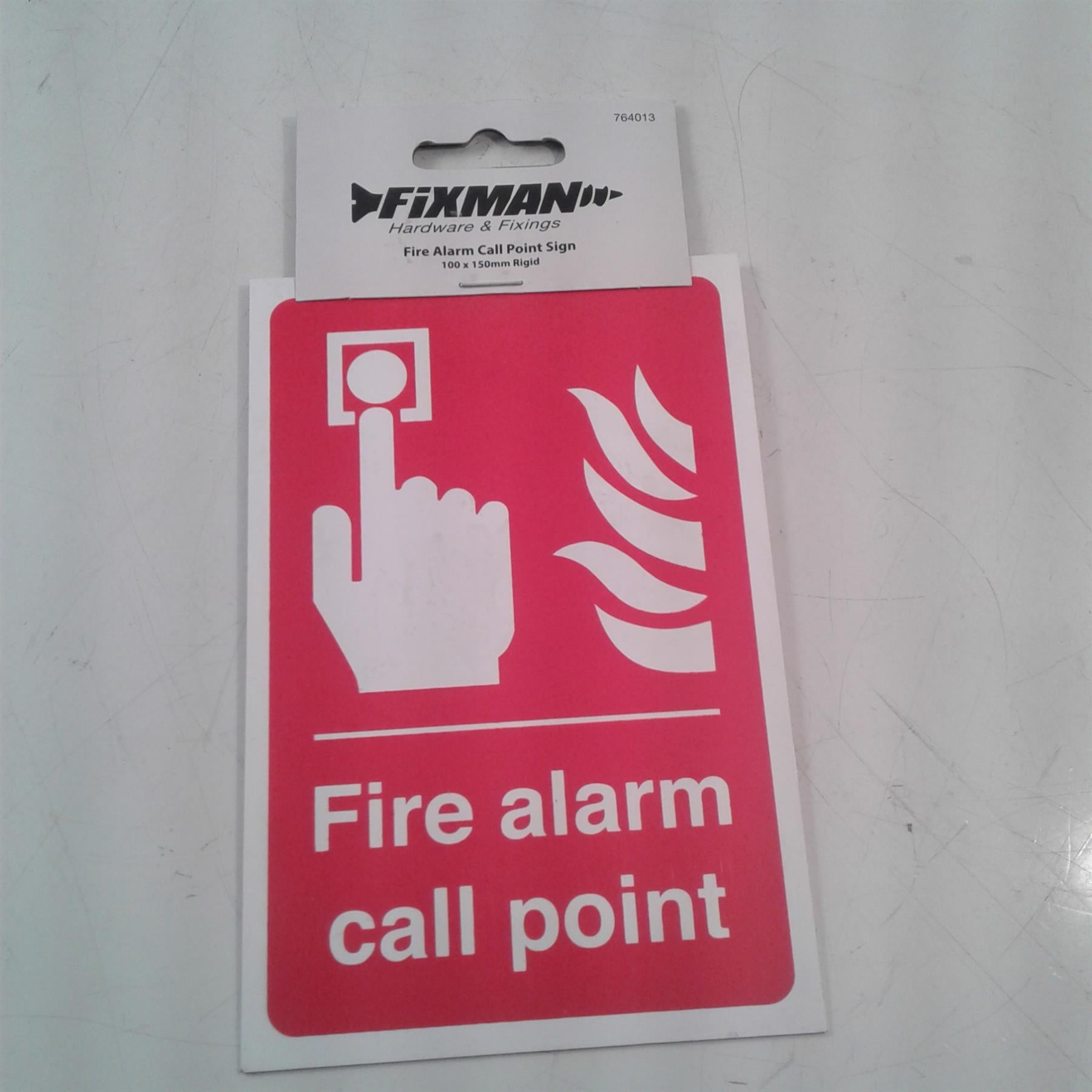 Fire Alarm Call Point Sign 100 x 150mm Rigid