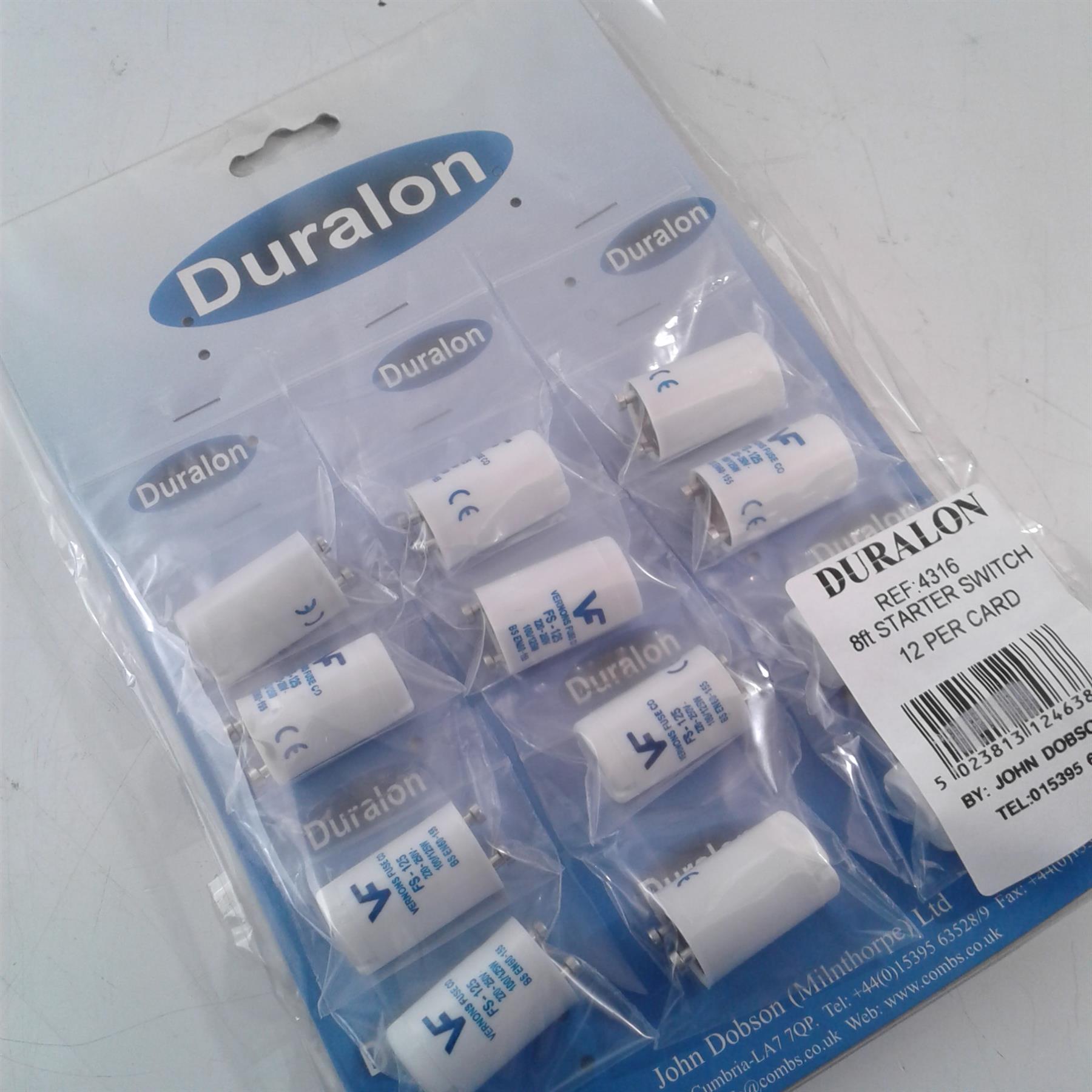 Duralon 8ft Tube Starter Switch (12 Pack)