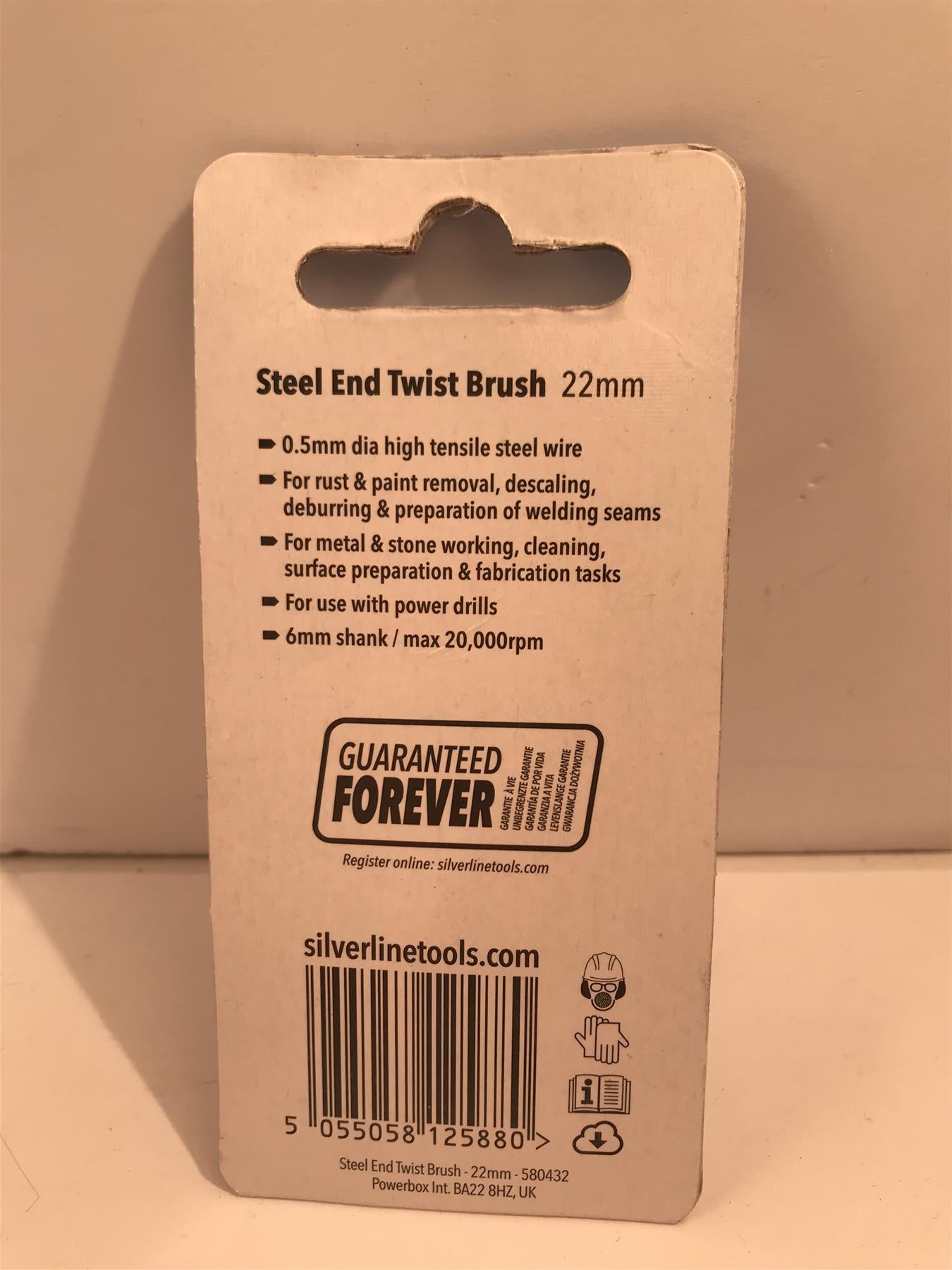 Silverline Steel Wire End Twist Brush 22mm 580432