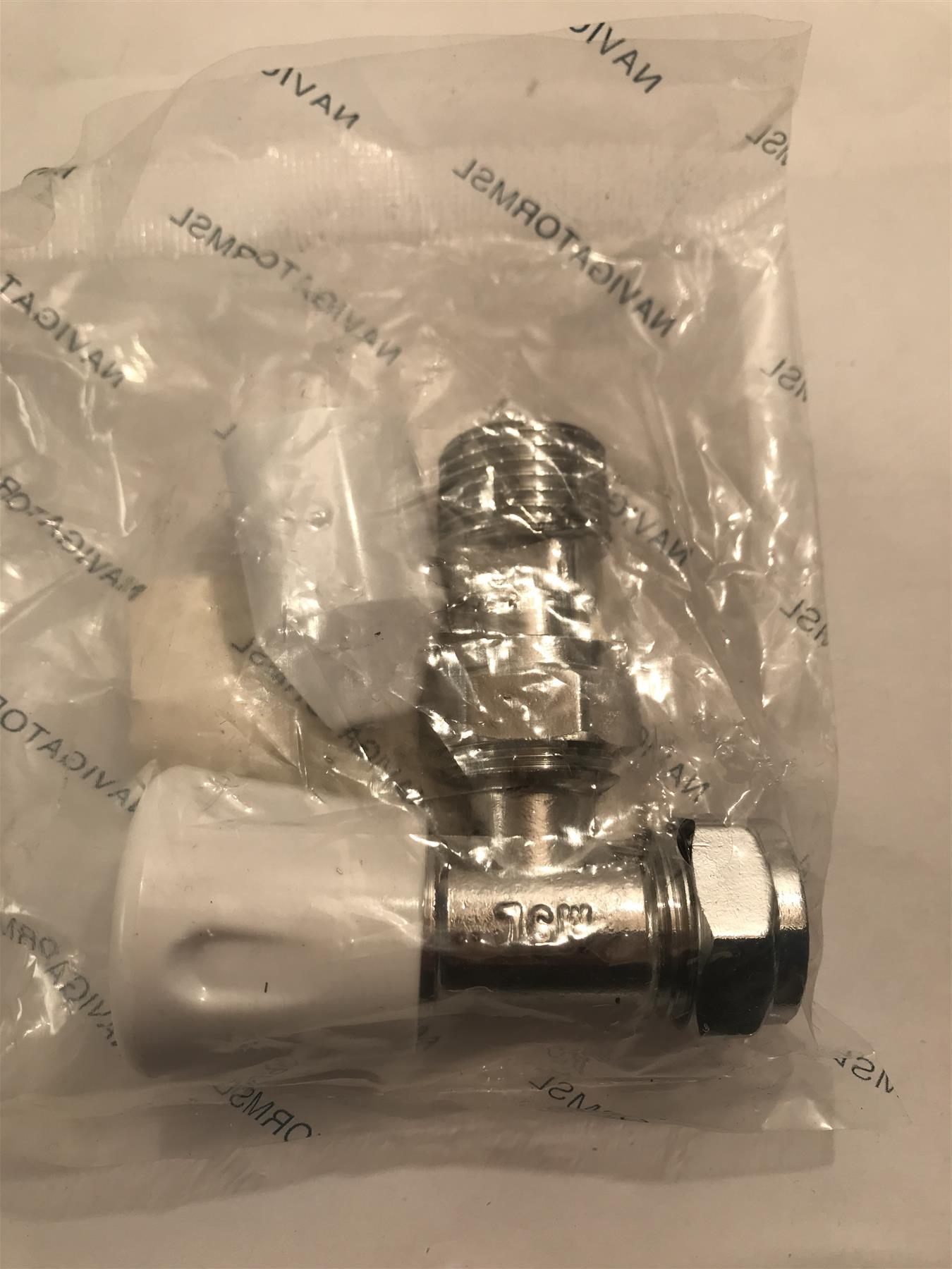 Navigator Genbra Radiator Valve Angled 15mm x 1/2" (Pioneer)  BFRVA-15
