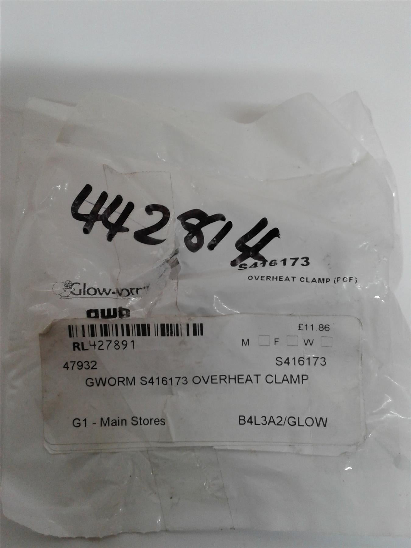 NEW GLOW WORM OVERHEAT CLAMP S416173