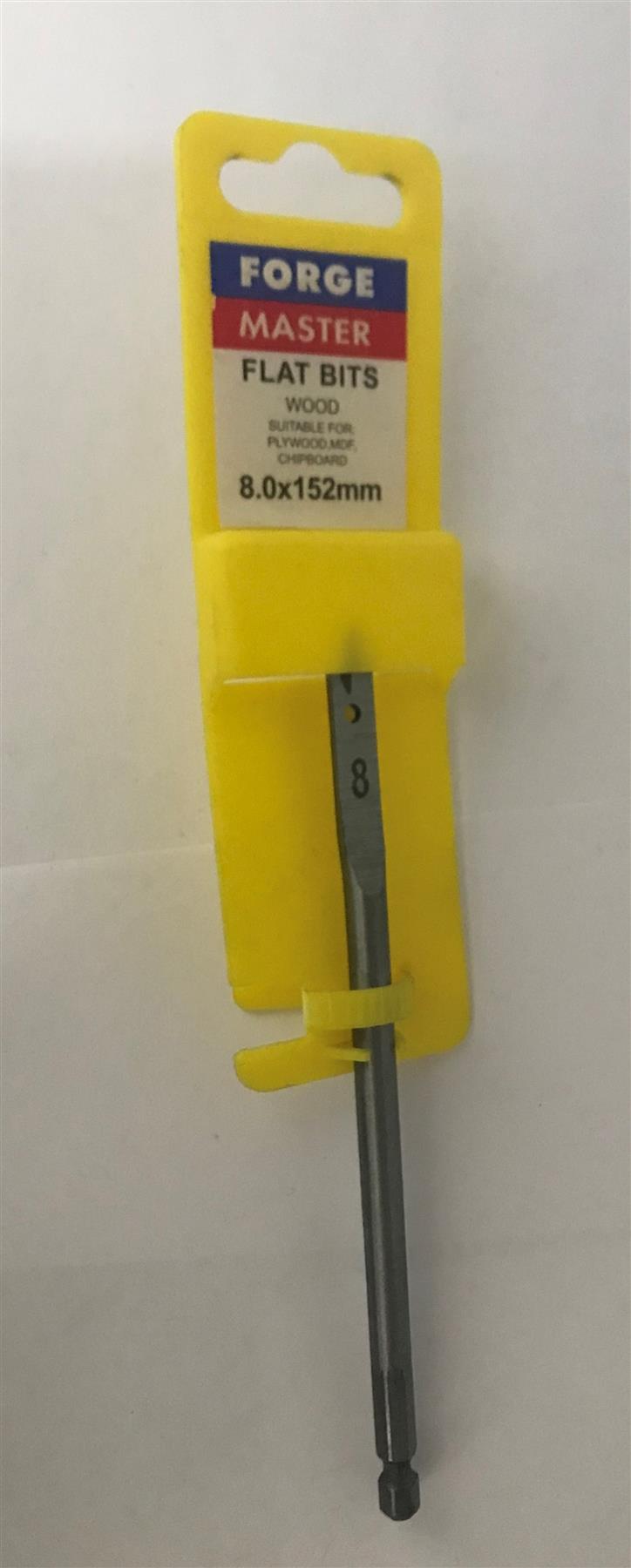 Forge Master Flat Wood Bit 8.0 x 152mm  FMFLAT8
