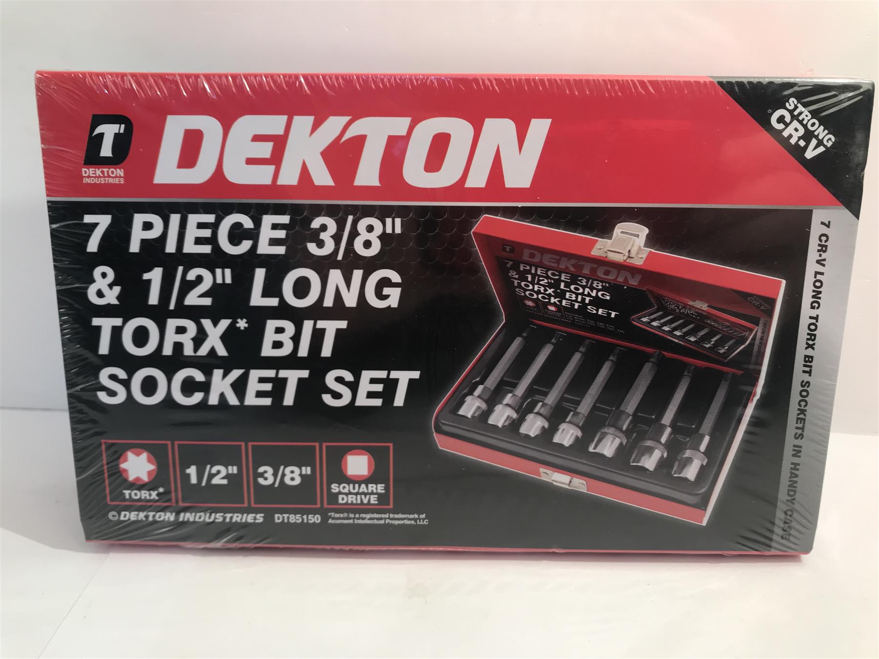Dekton 7 Piece 1/2" & 3/8" Drive Torx Bit Set  DT85150