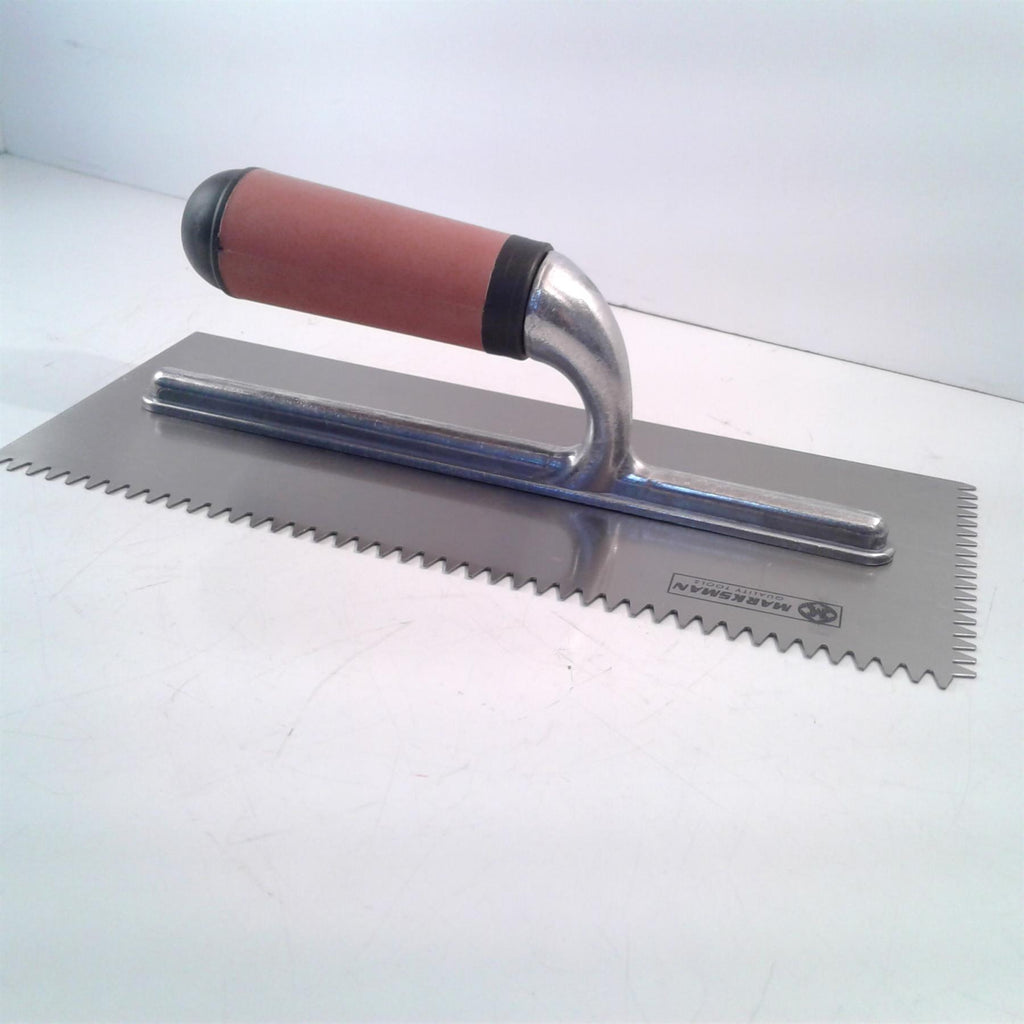 Marksman Steel Toothed Plastering Trowel, soft grip 11"