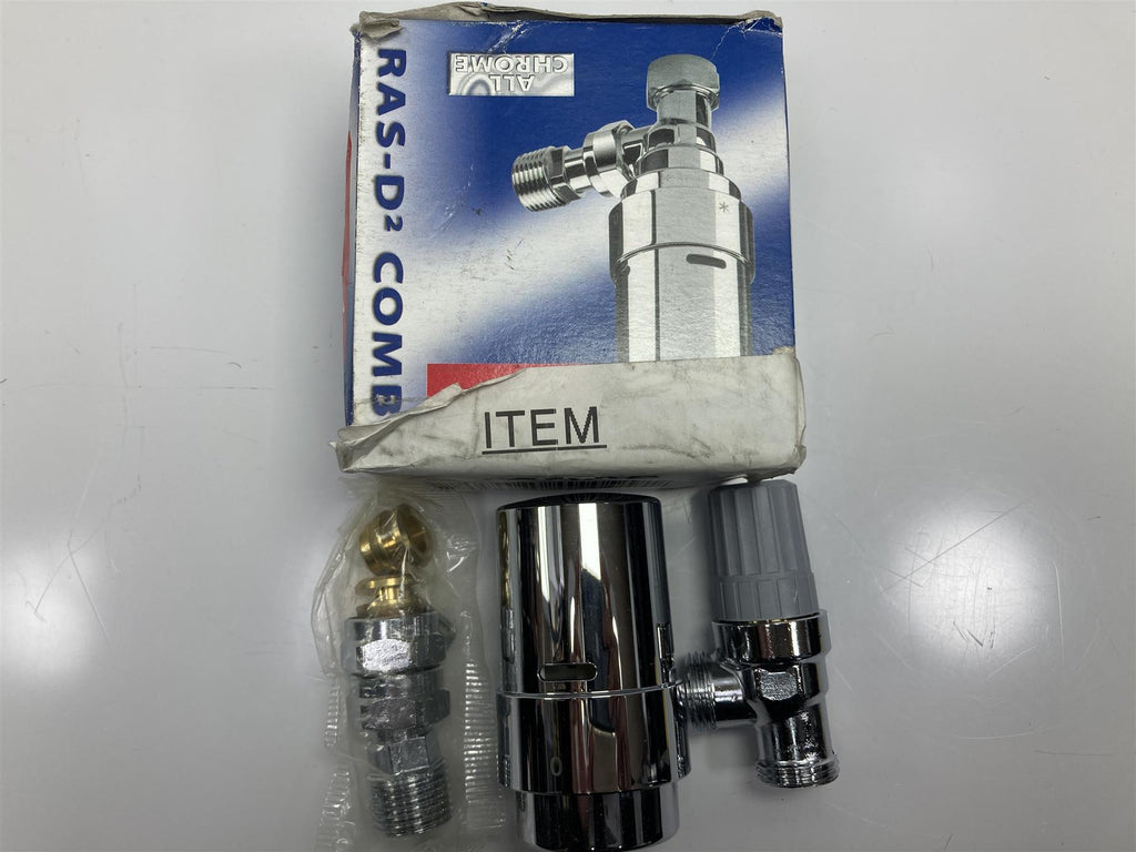 Danfoss 013G6012 Combi Sensor, Chrome Angled, 8/10/15mm /valve