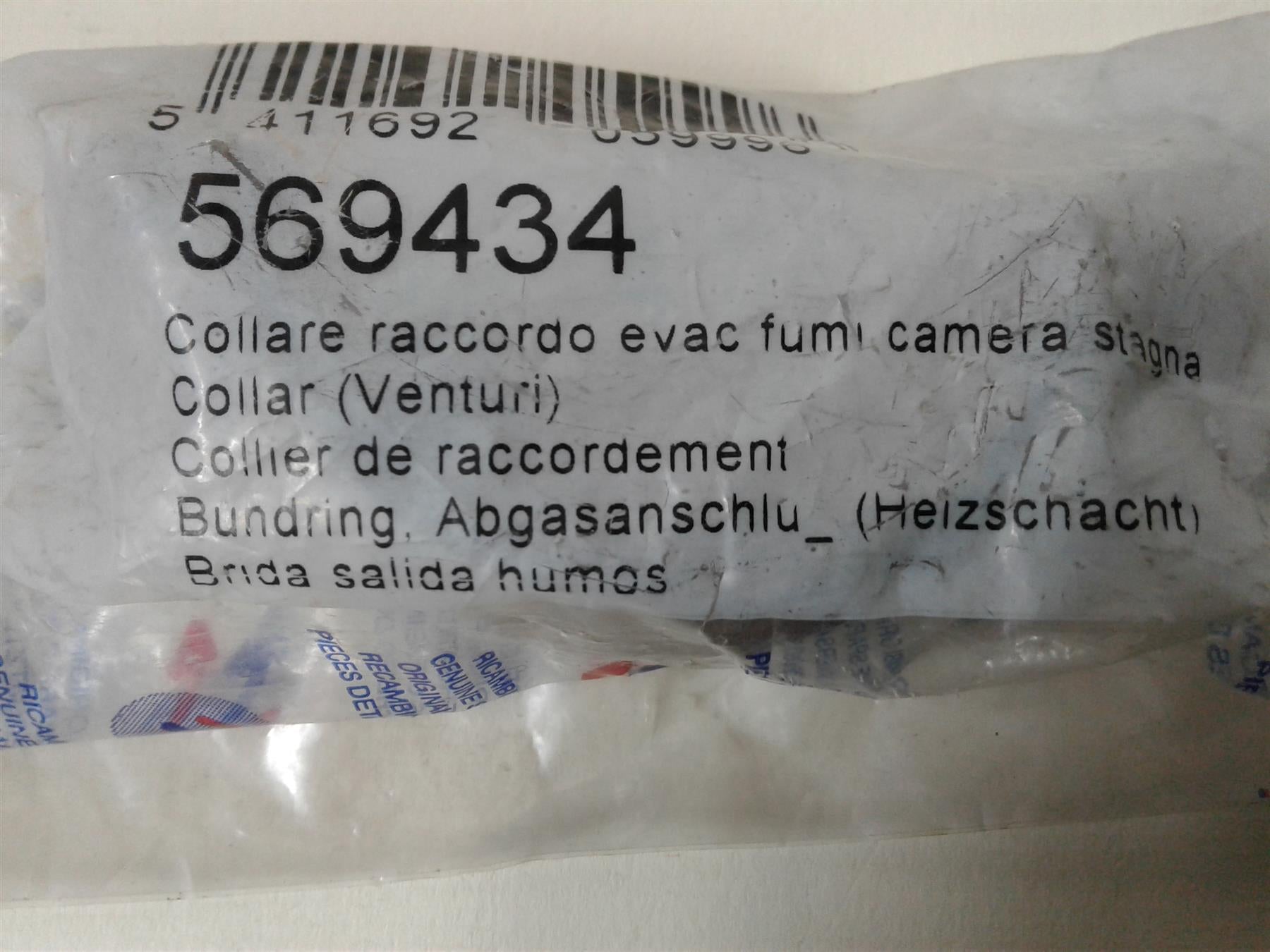ARISTON MFFI BFFI BOILER ARISTON 569434 COLLAR VENTURI 569434 CLAMP