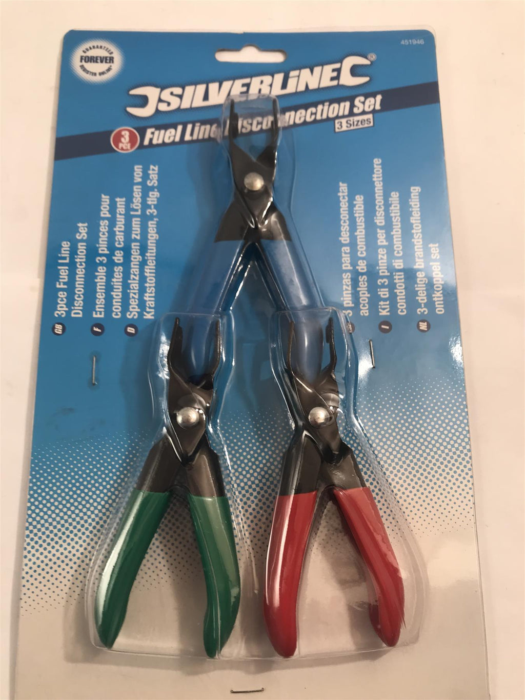 Silverline 3pc Fuel Line Disconnection Set (3 Sizes)  451946