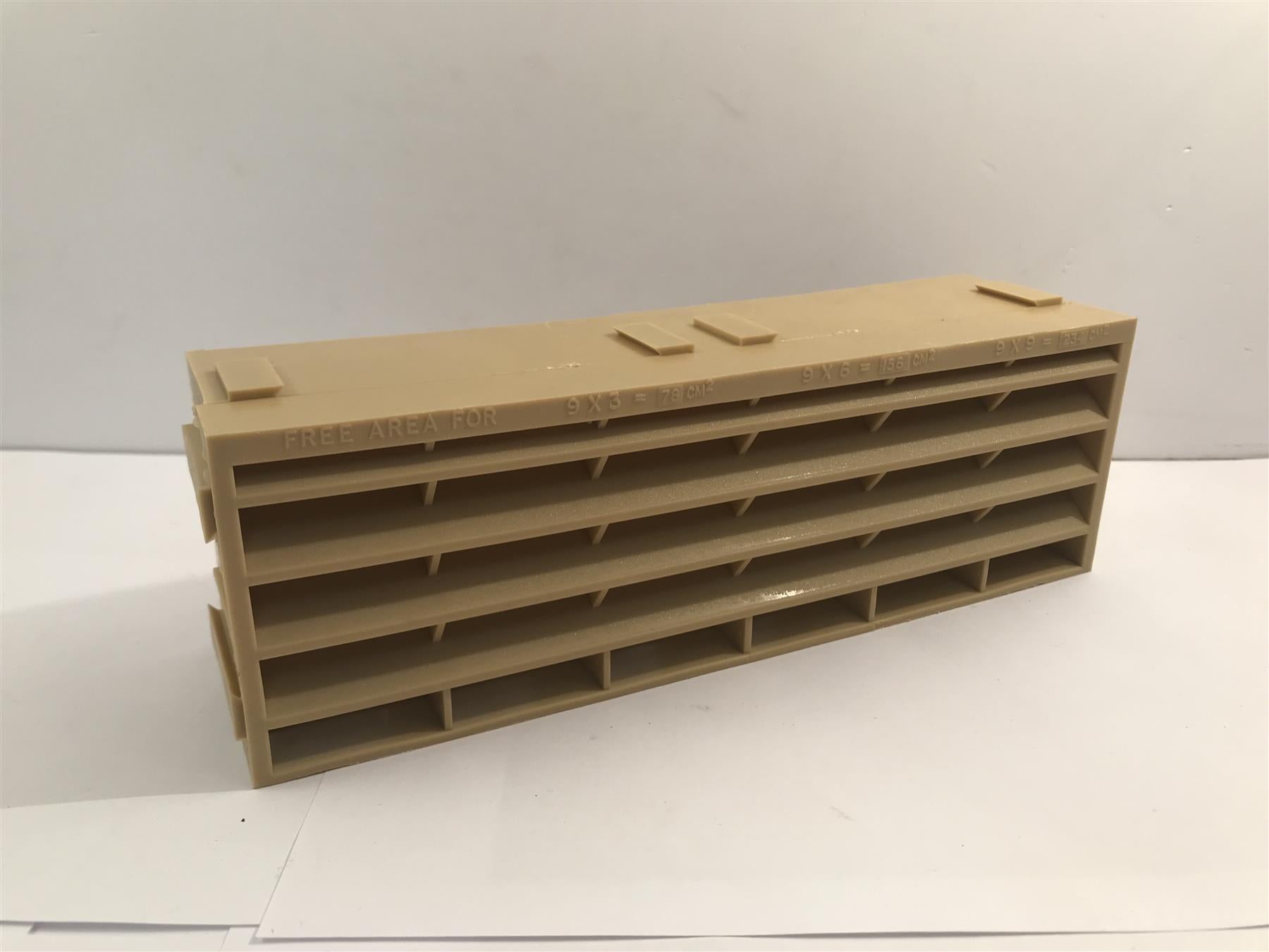 9" x 3" Buff Interlocking Air Brick