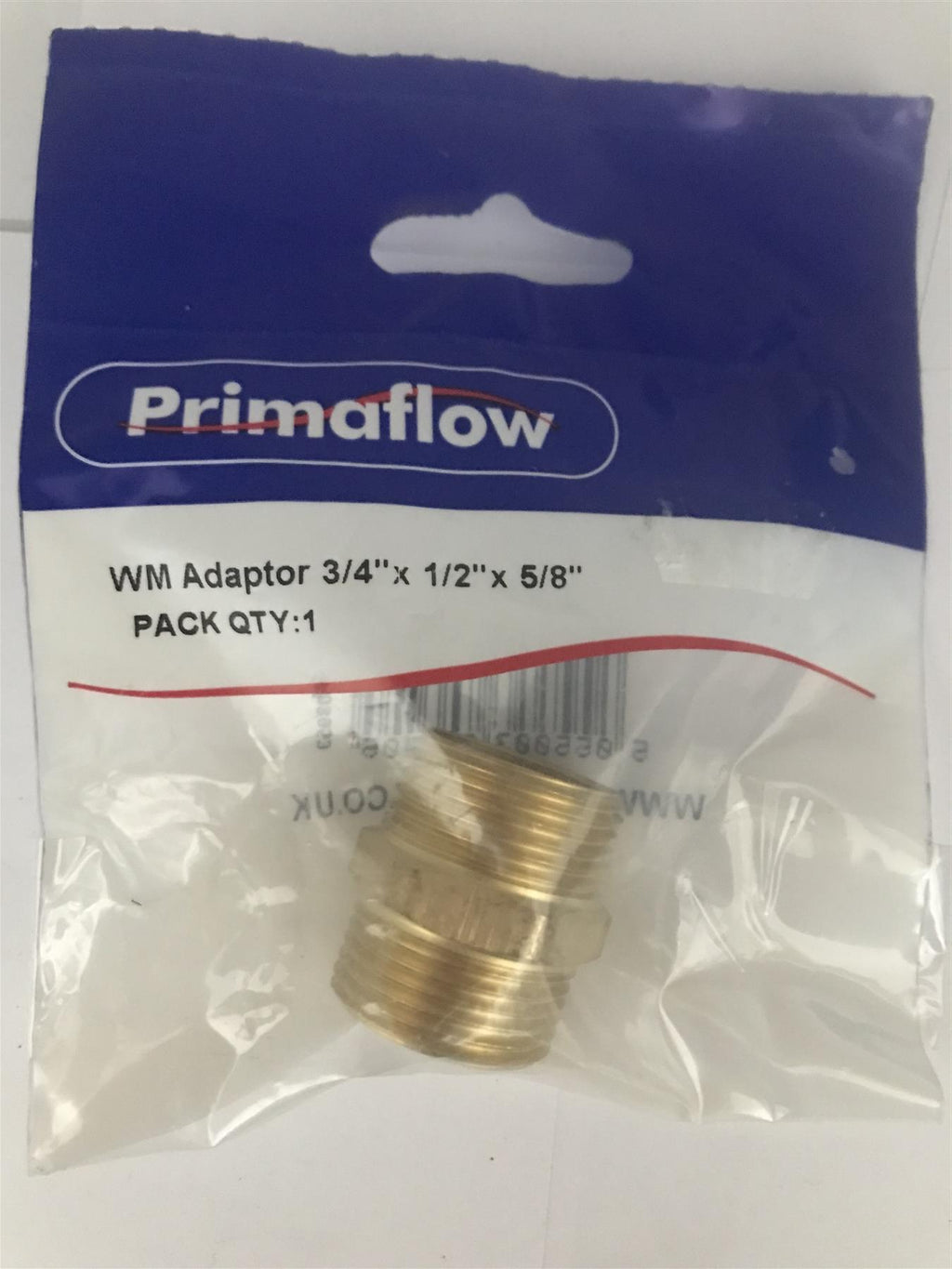 Primaflow Brass WM Adaptor 3/4" x 1/2" x 5/8"  90007106