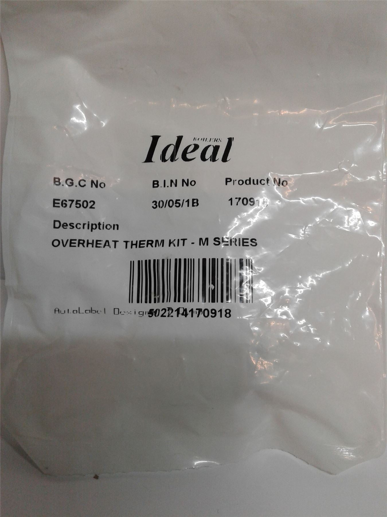 NEW IDEAL ICOS 12HE 15HE 18HE 24HE OVERHEAT THERMOSTAT KIT 170918