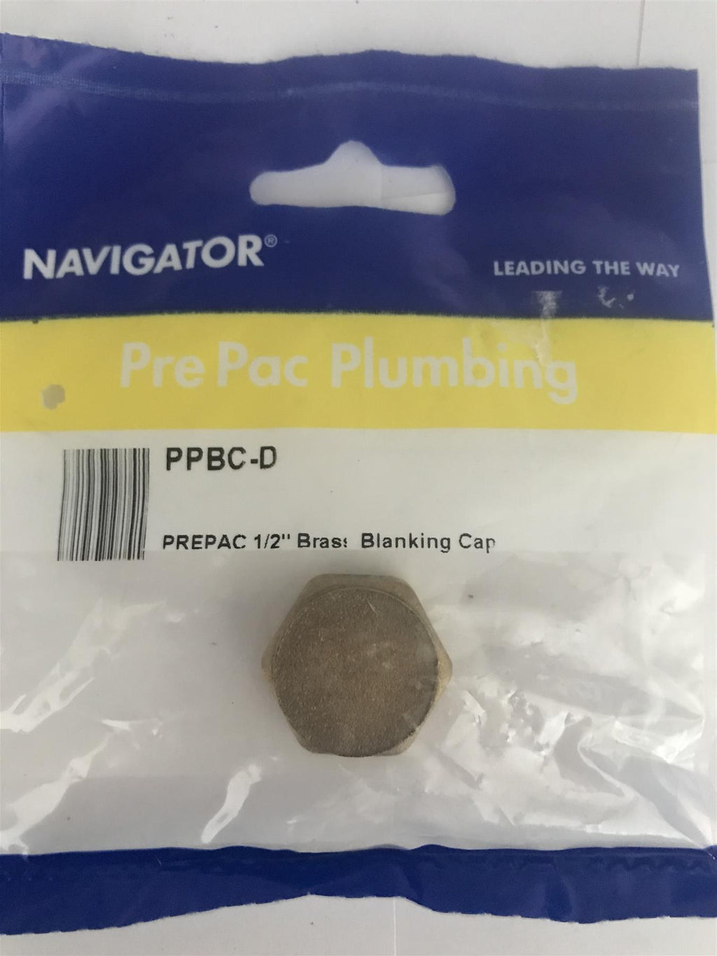 Navigator 1/2" Brass Blanking Cap PPBC-D