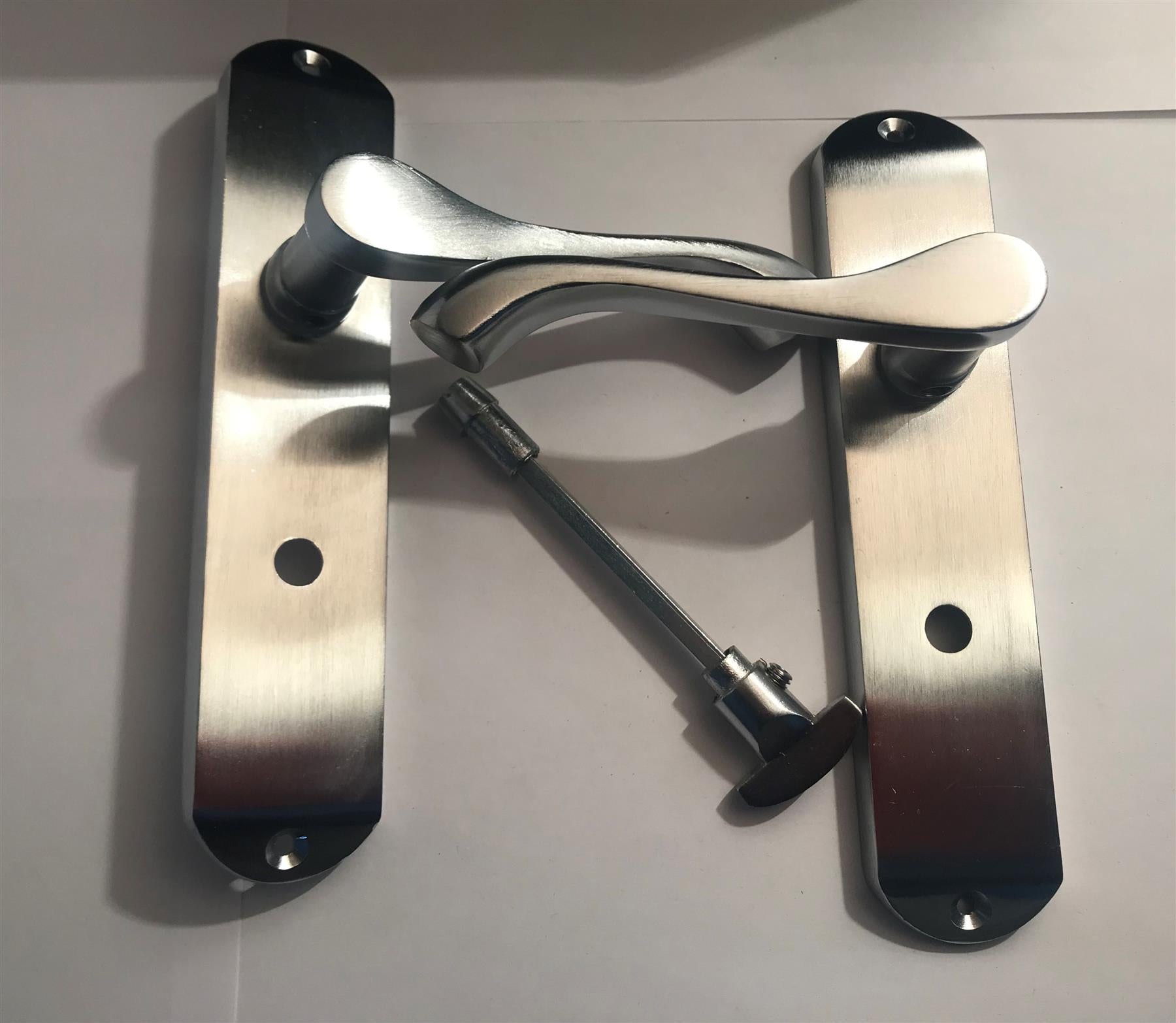 Eclipse Cadenza Lever Bathroom Handle Satin Chrome Plated 37699