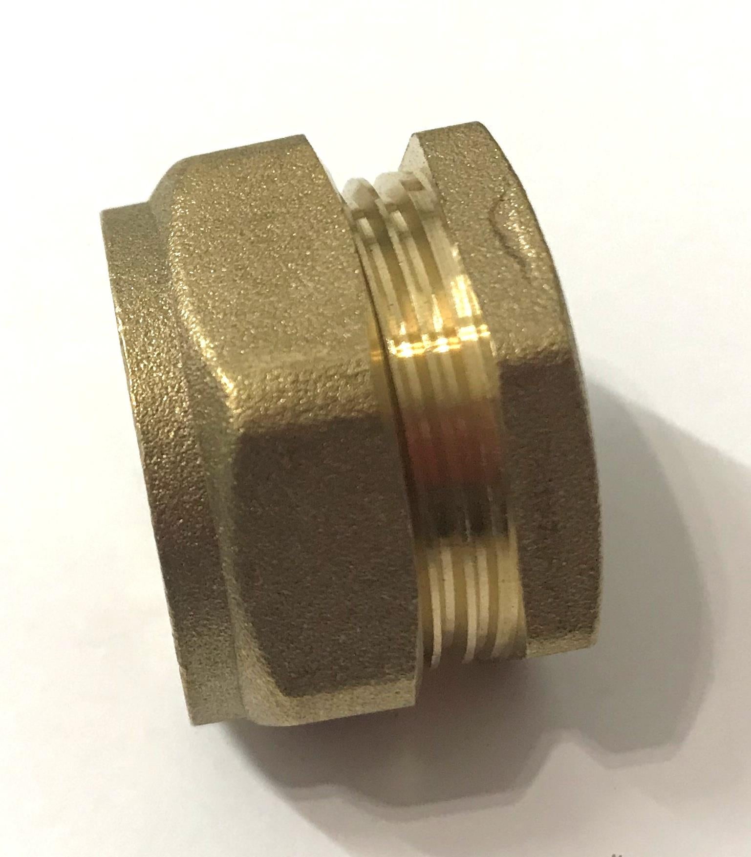 Brass Compression Stop End Cap 22MM Each