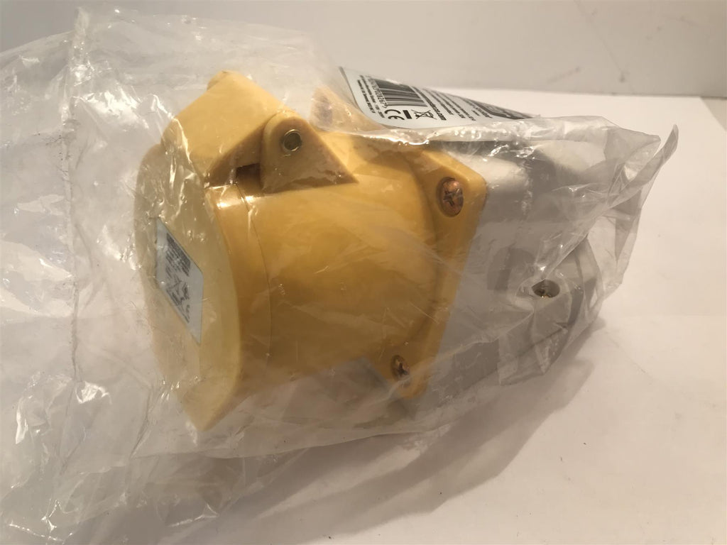 PowerMaster 32A 110V 3 Pin Surface-Mountable Socket Yellow  282604