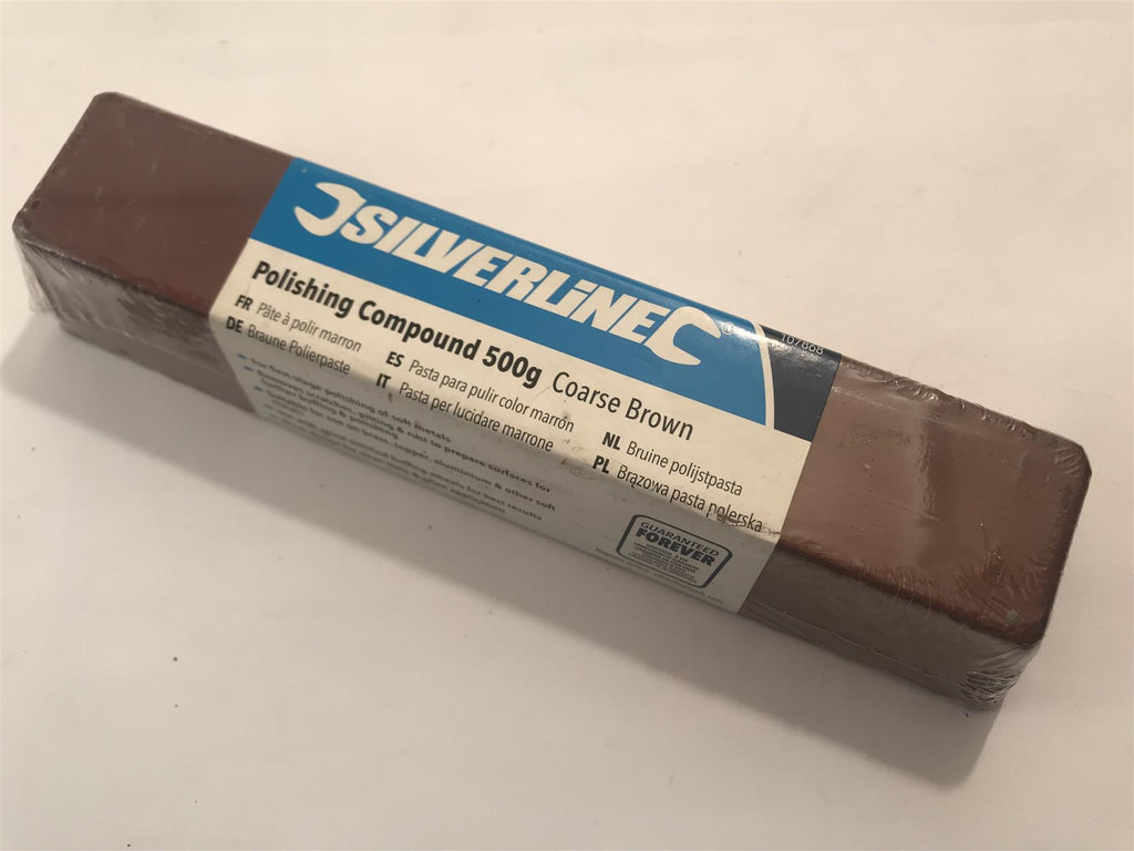 Silverline Coarse Brown Polishing Compound 500g  107868