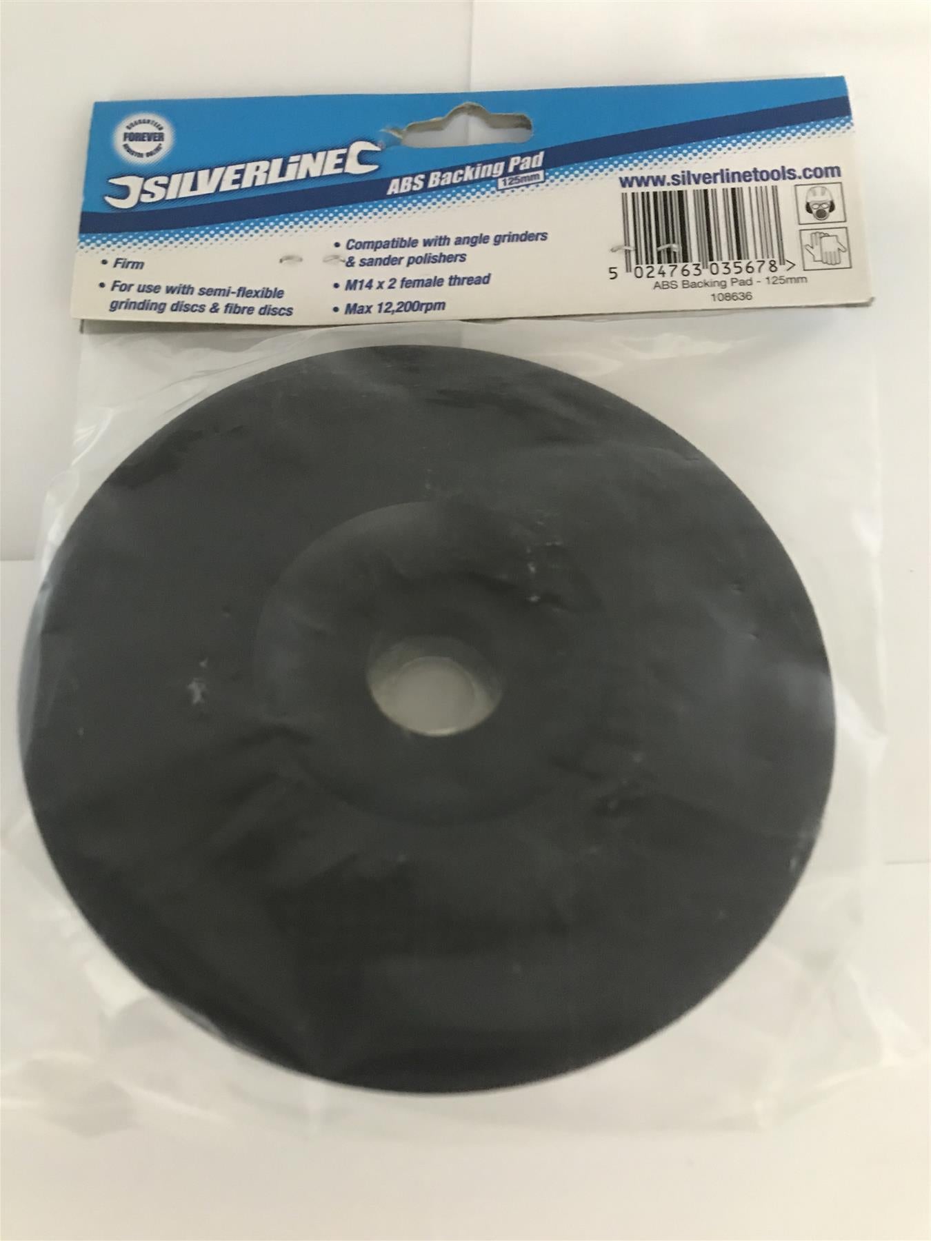 Silverline 108636 ABS Backing Pad 125mm