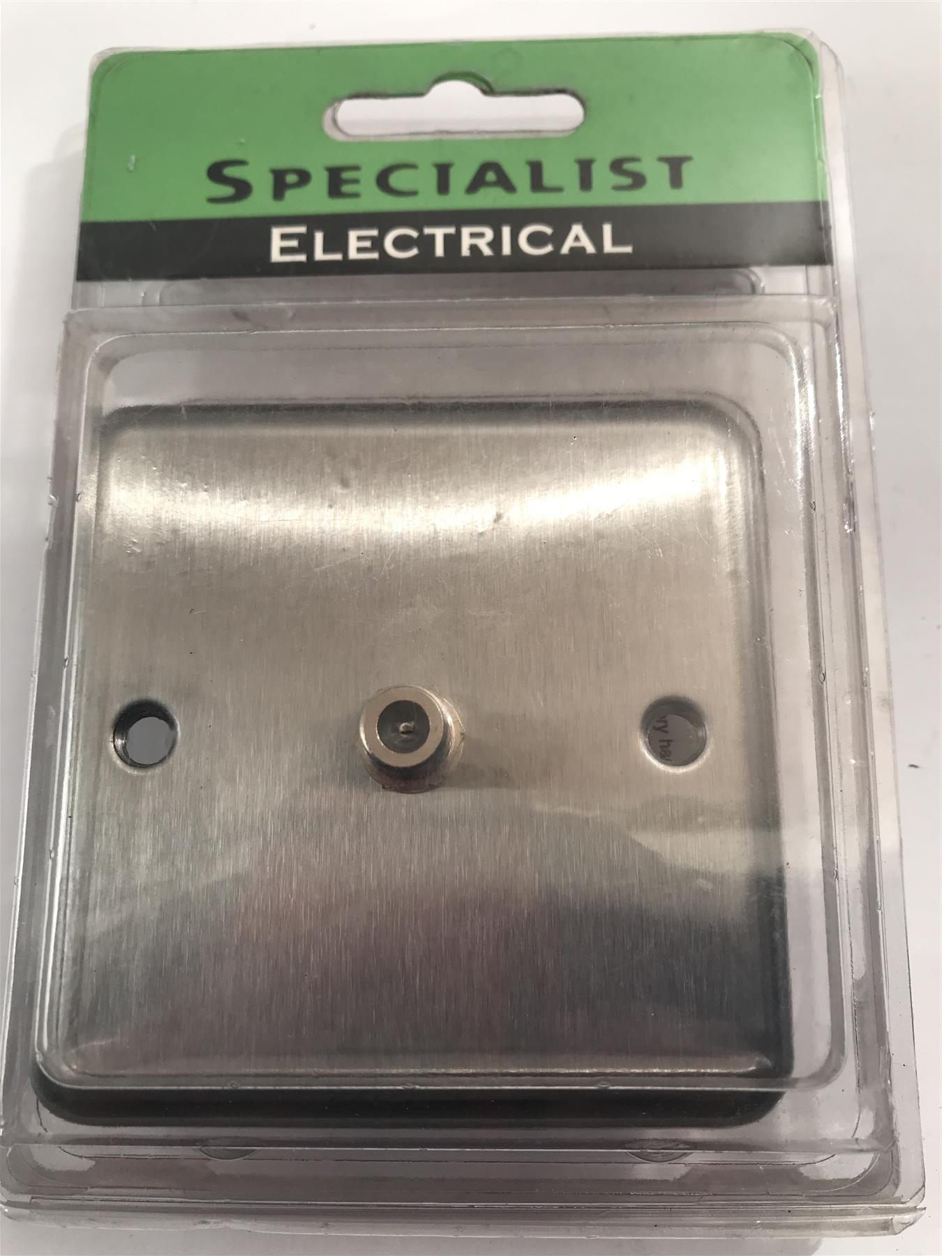 Specialist Satellite Socket Satin Chrome
