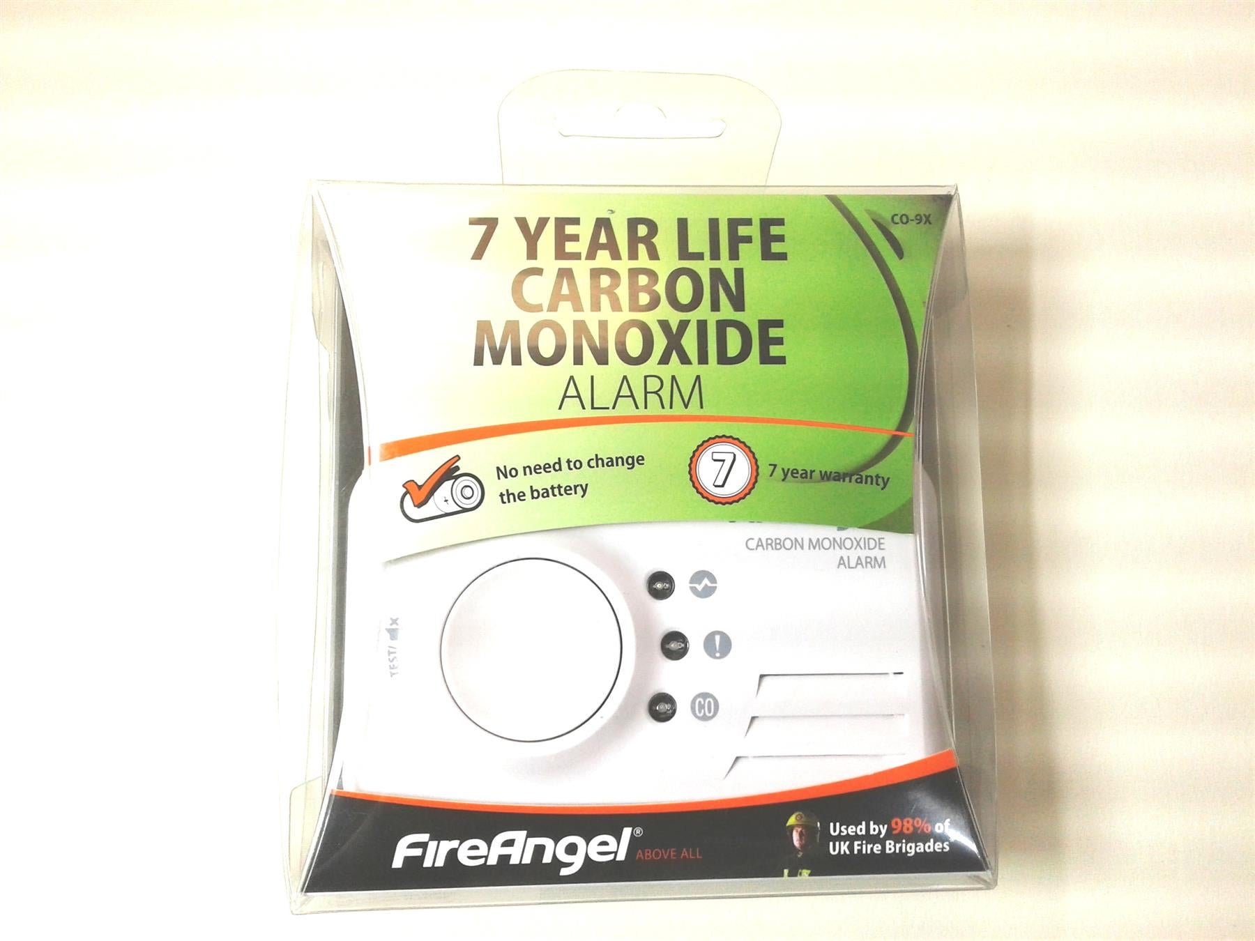 New FireAngel Carbon Monoxide Detector Alarm CO9X 7 Year Battery