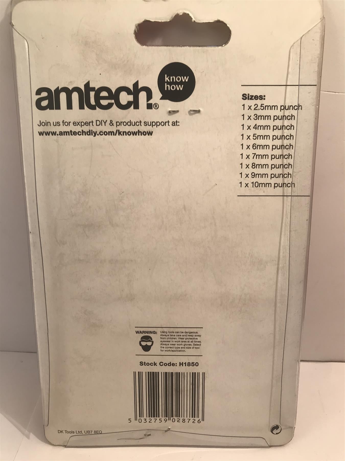 Amtech 9pc Hollow Punch Set  H1850