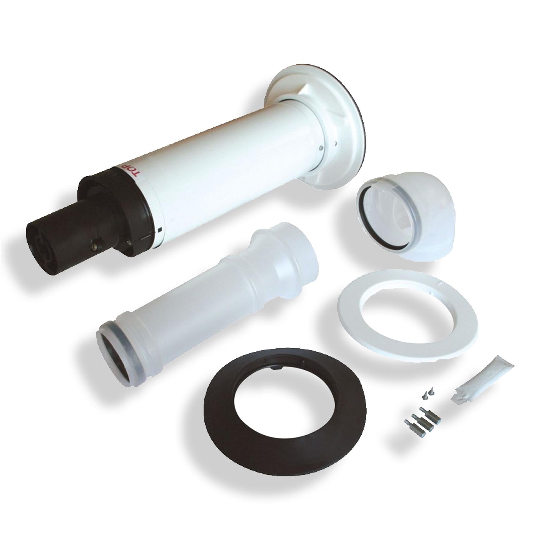 Worcester 7716191155 60/100mm HighFlow Telescopic Horizontal Flue Kit