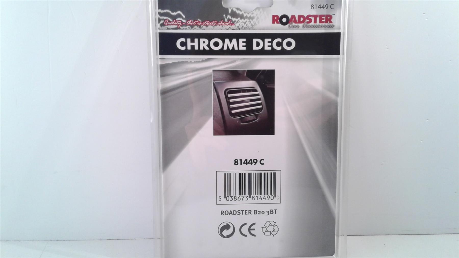 Roadster Chrome Deco Air Vent Decoration