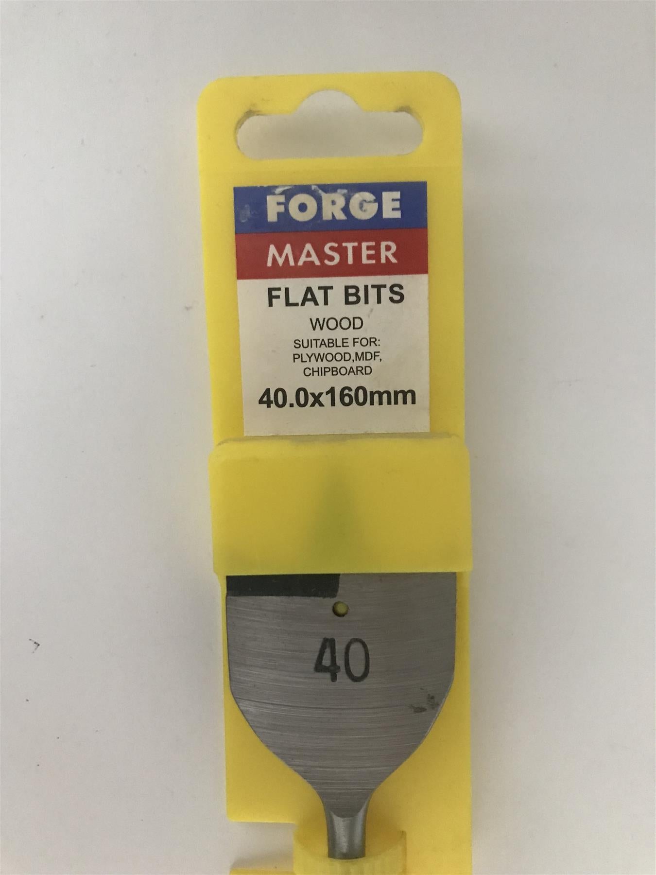 Forge Master Flat Wood Bit 40.0 x 160mm  FMFLAT40