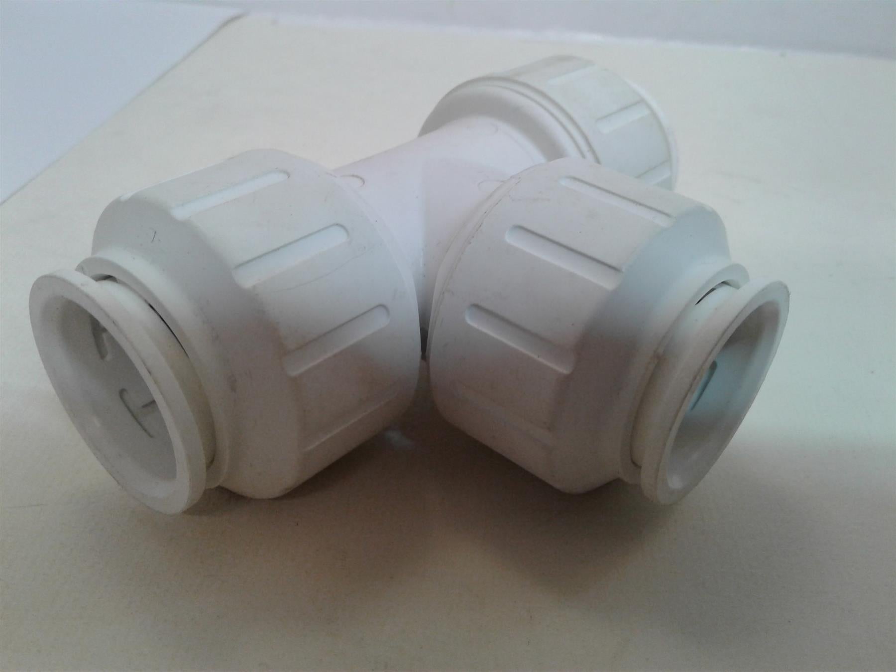 NEW JG SPEEDFIT 28mm EQUAL TEE PIPE FITTING PEM0228W (EACH)