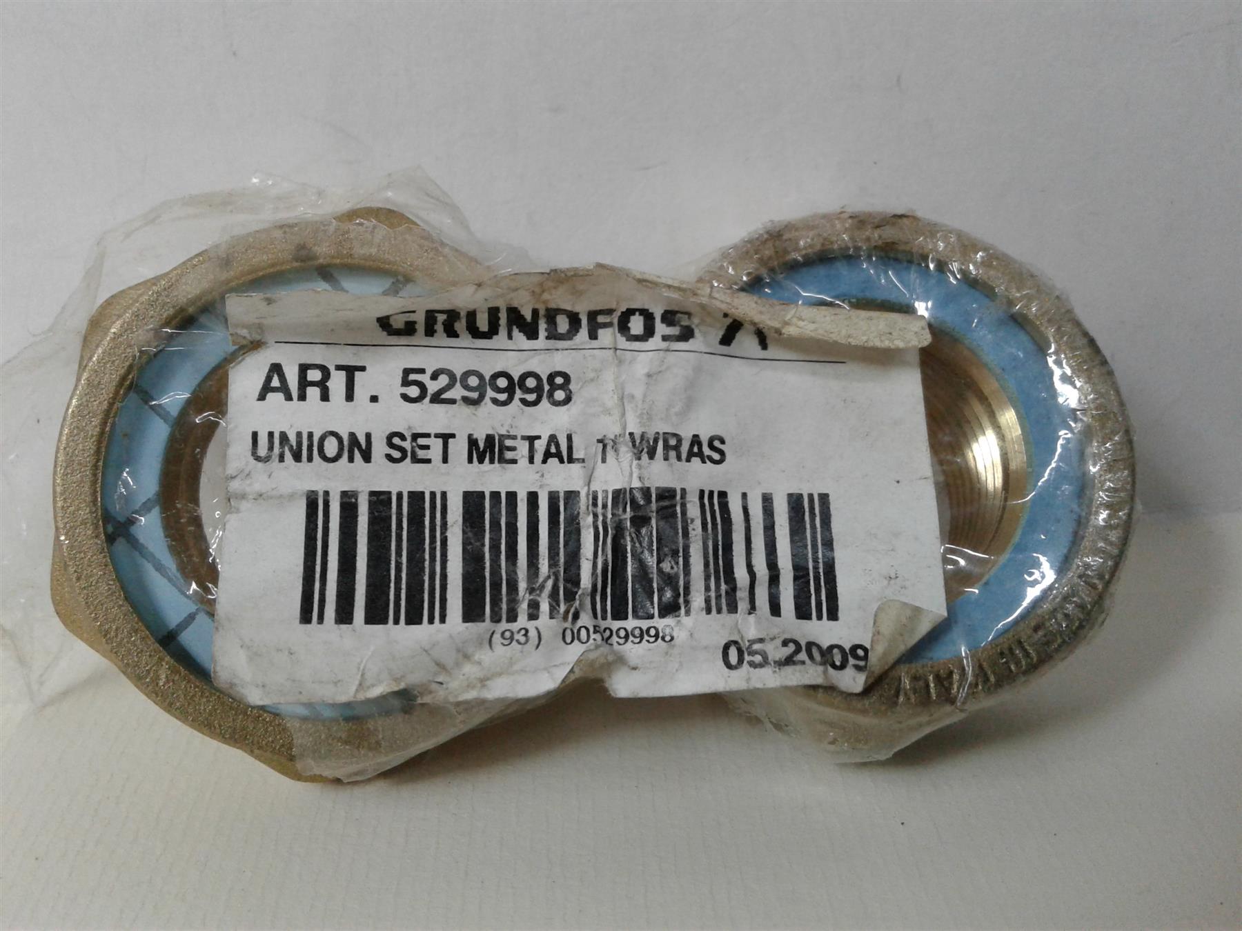 NEW GUNDFOS BRASS 1" BSPF PUMP UNION SET (PAIR) 529998 UPS TP25