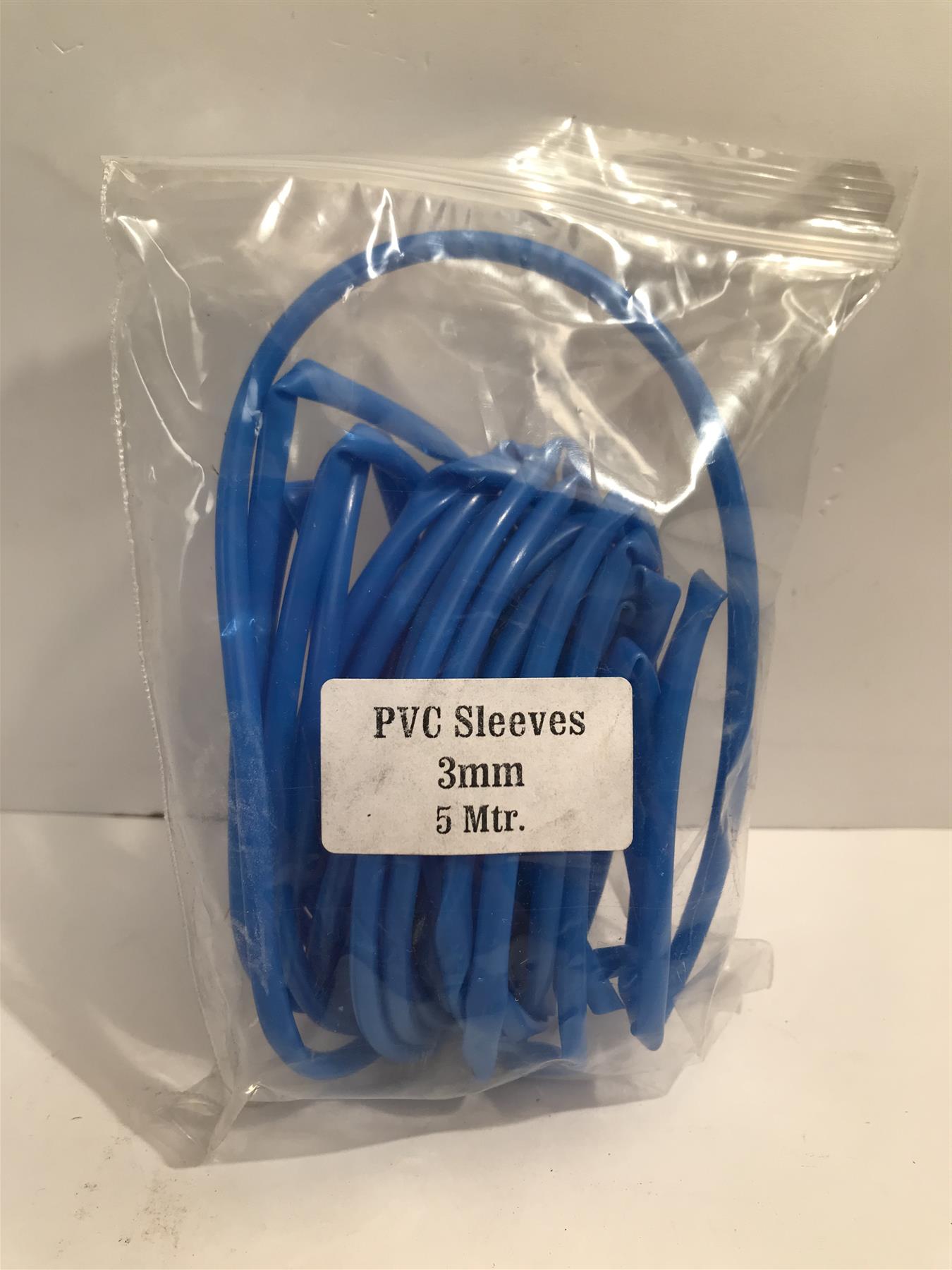 Blue PVC Sleeving 3mm x 5m