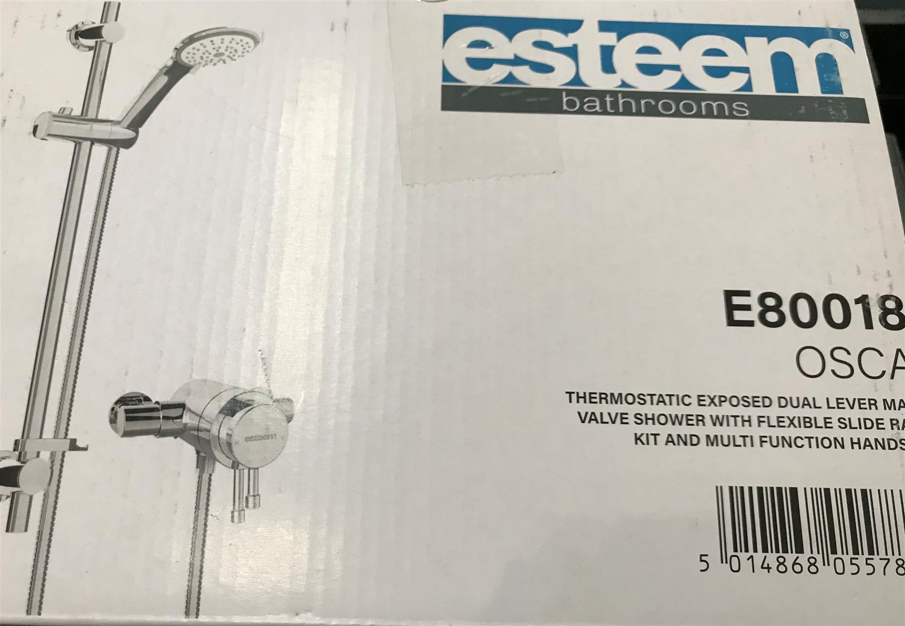 Esteem Osca E80018 Dual Lever Exposed Thermostatic Shower