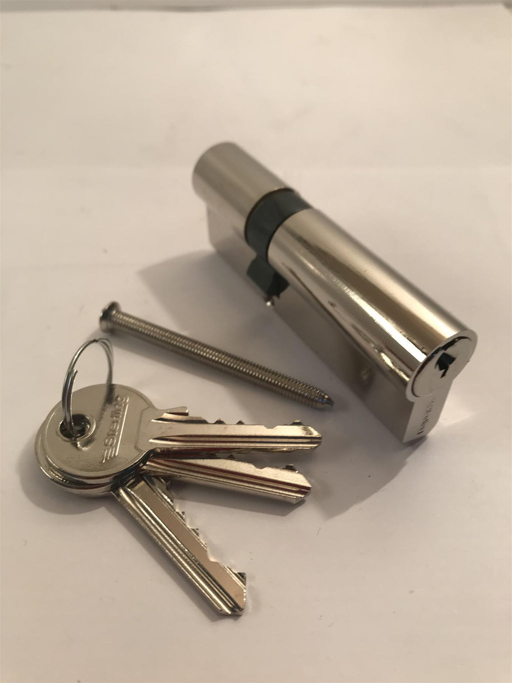 Sterling EPN3050 Double Euro 5 Pin Cylinder 80mm (30x50), Polished Nickel