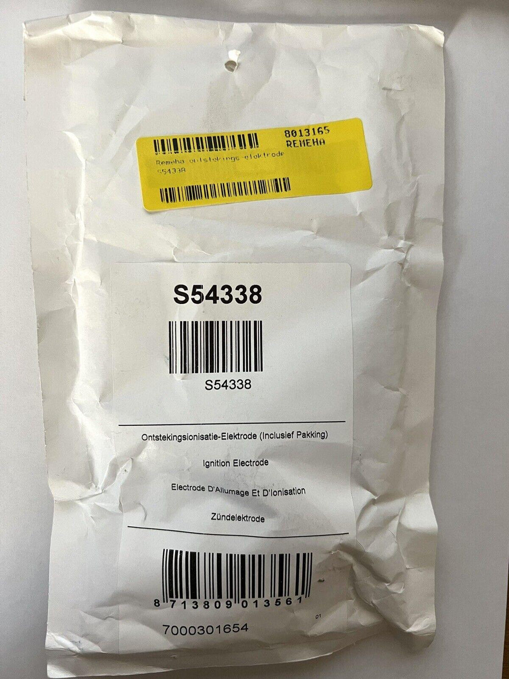 Remeha Broag S54338 ignition and Ionisation Probe