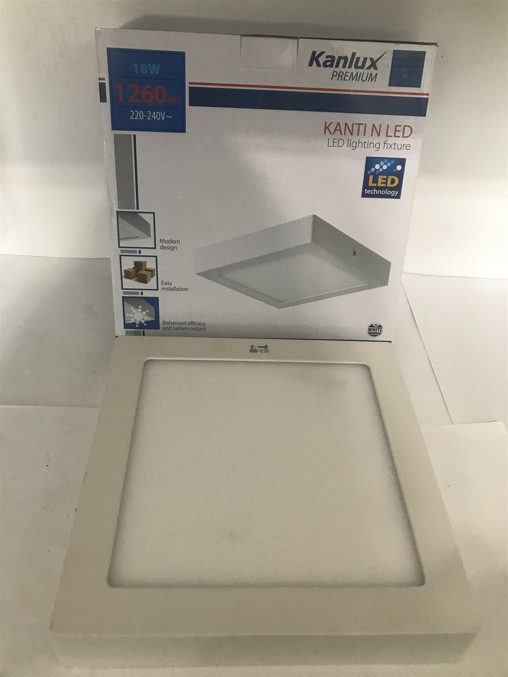 Kanlux KANTI N LED 18W-NW (White) 1200lm LED Lighting Fixture  (Square)  25851