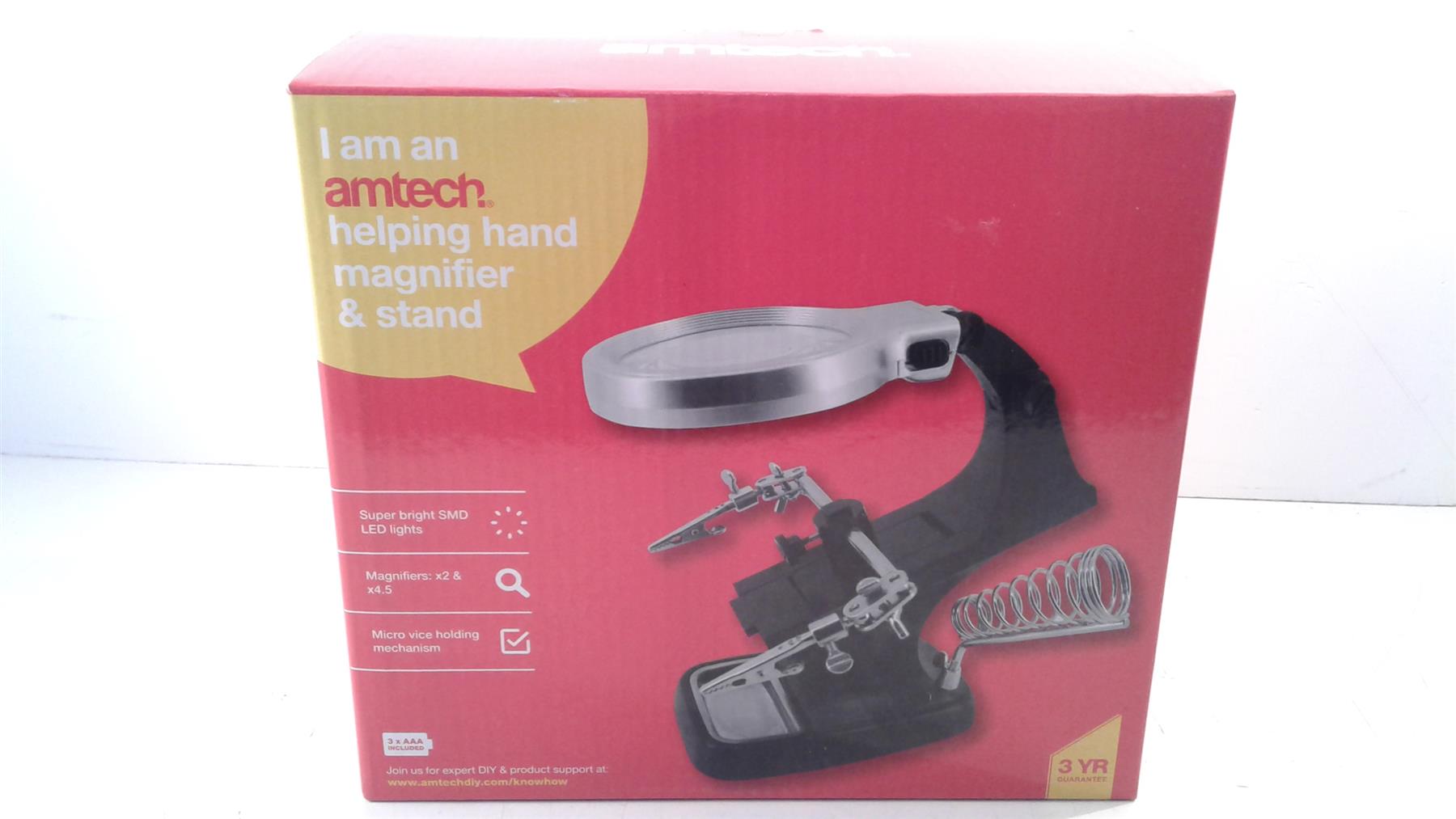 Amtech Magnifier & Stand with LED Lights