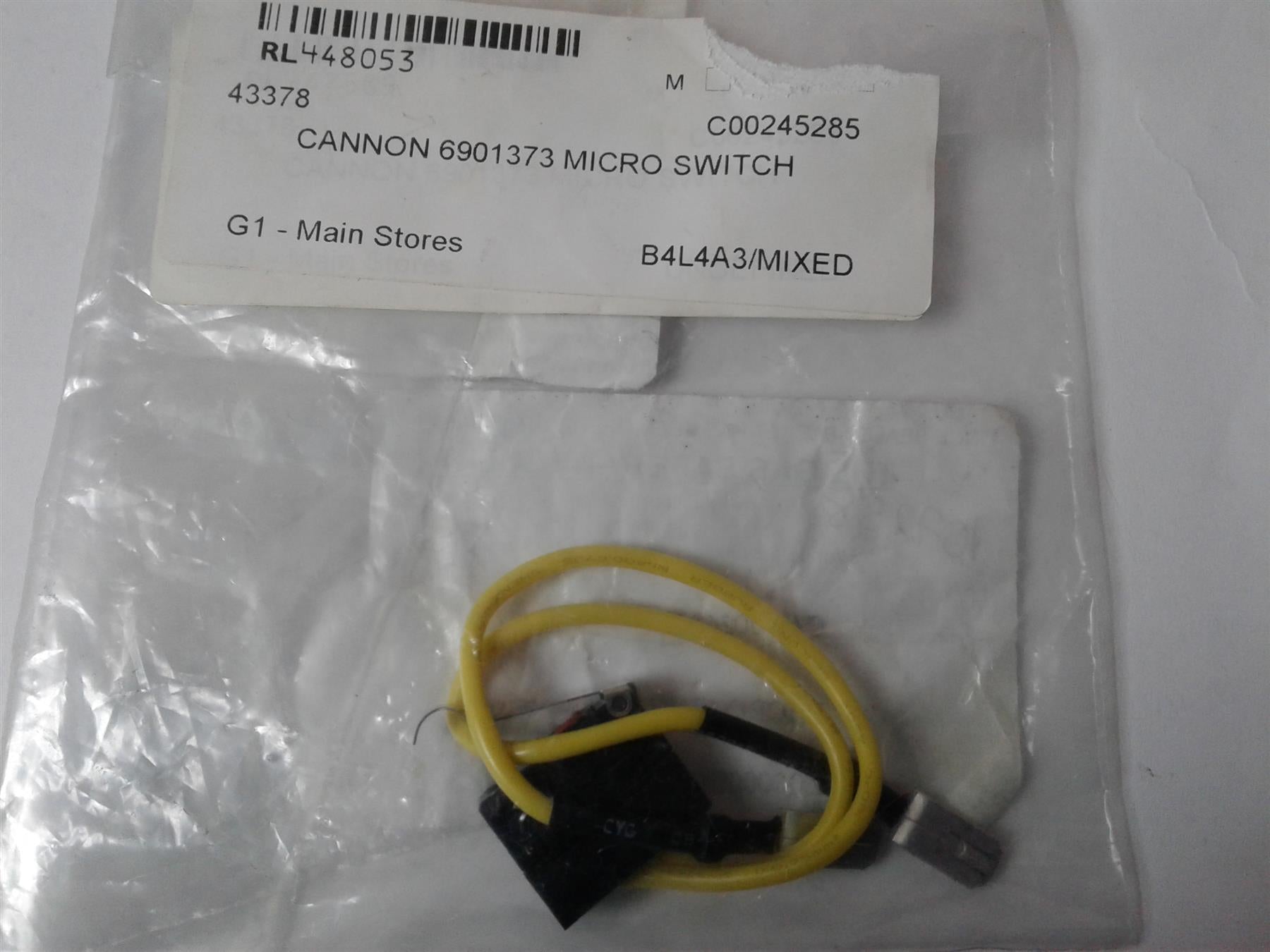 NEW Cannon GAS FIRE Microswitch C00245285 Rhapsody Melody Calypso 6901373