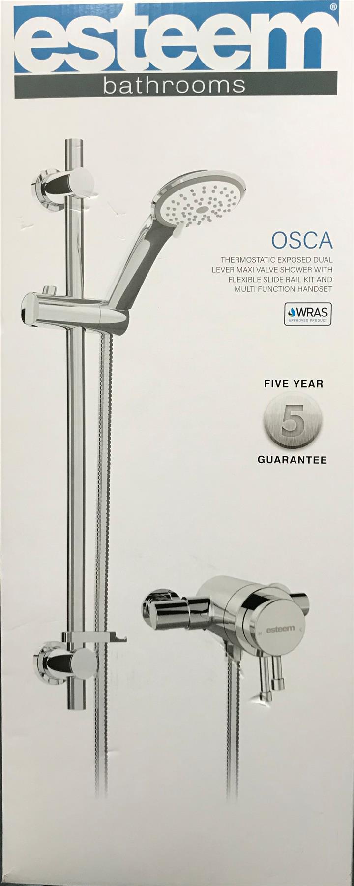 Esteem Osca E80018 Dual Lever Exposed Thermostatic Shower